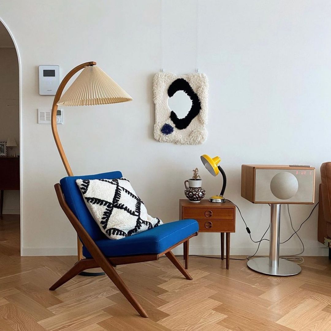 Modern Caprani Floor Lamp - Adjustable LED Standing Light for Living Room, Bedroom & Office - Warm White & Cool White Dimmable Lighting - Perfect for Reading, Relaxing & Decor