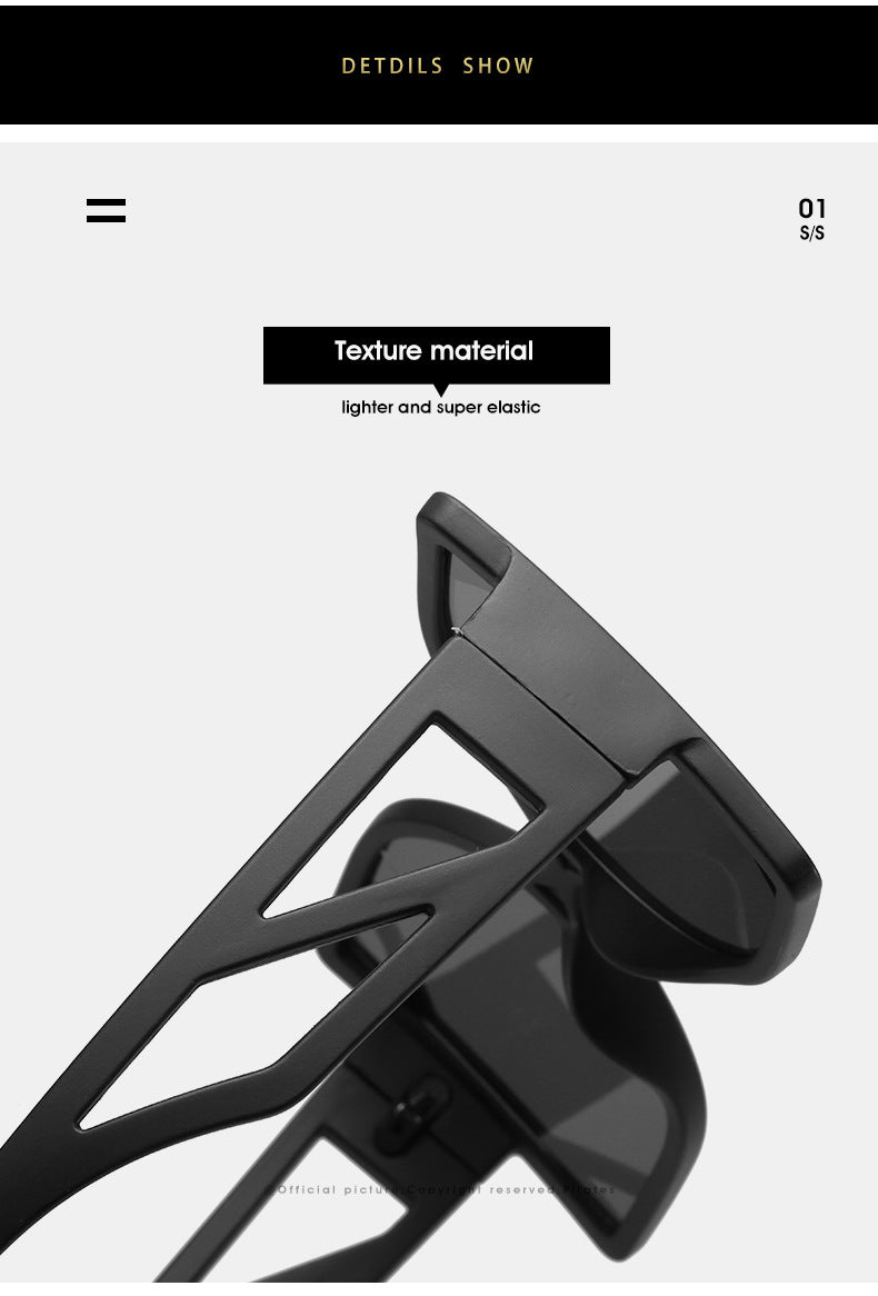 2024 Trendy Oversized Square Sunglasses for Women & Men - UV Protection Fashion Shades - Perfect for Beach, Driving & Outdoor Activities