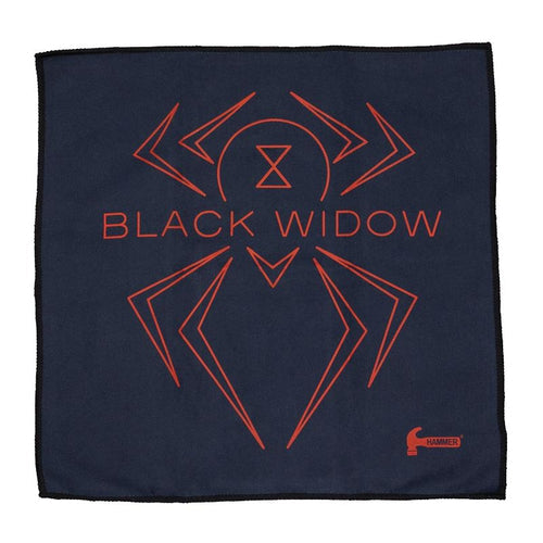 Hammer Black Widow Microsuede Bowling Towel - Premium Absorbent & Non-Slip Grip for Bowling Balls - Perfect for League Play & Practice Sessions