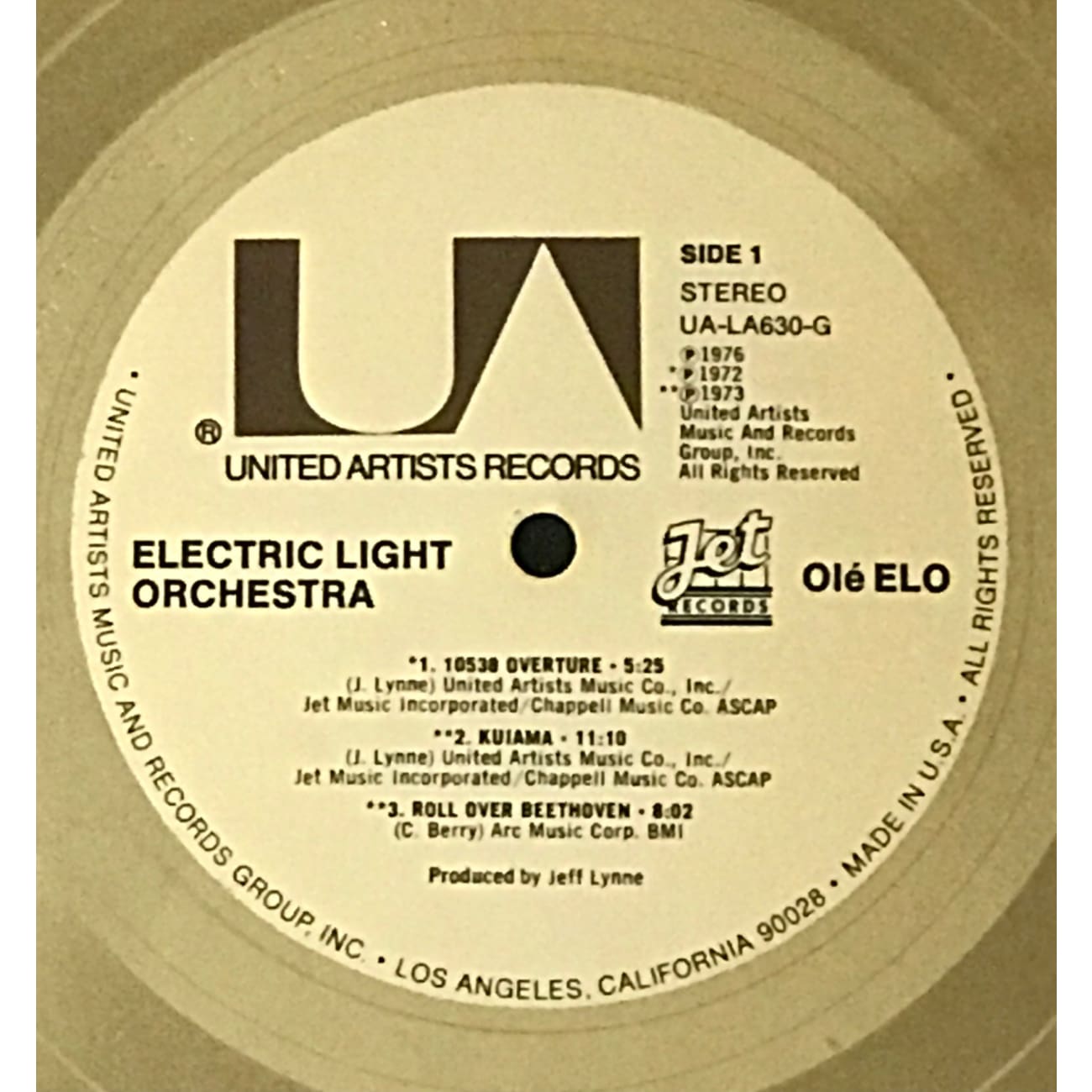 ELO Ole ELO RIAA Gold Album Award - Certified Music Collectible - Perfect for Music Lovers, Record Collectors & Home Decor