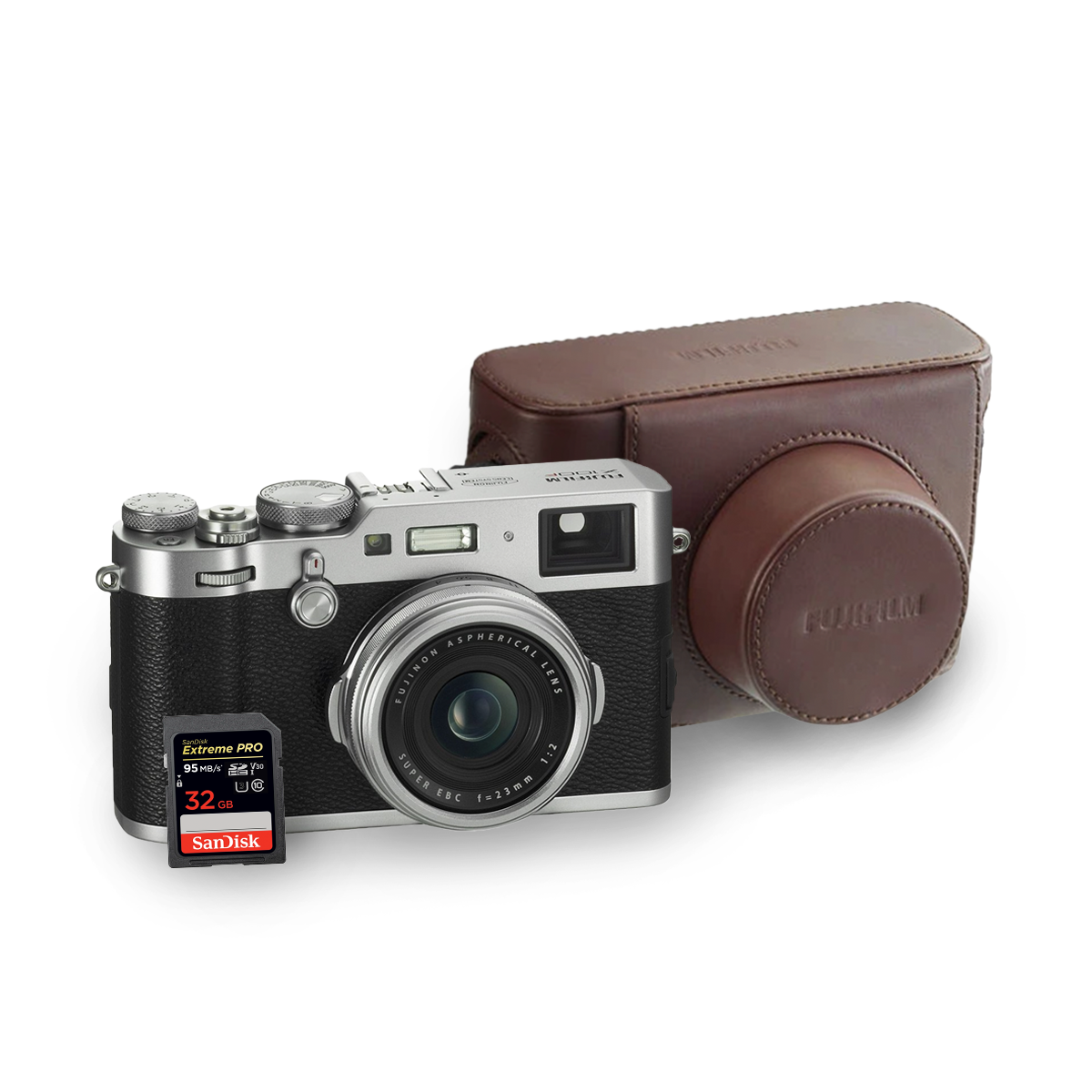 Fujifilm X100F 24.3MP APS-C Digital Camera with 23mm F2 Lens - Silver | Compact Travel & Street Photography Camera for Professionals & Enthusiasts