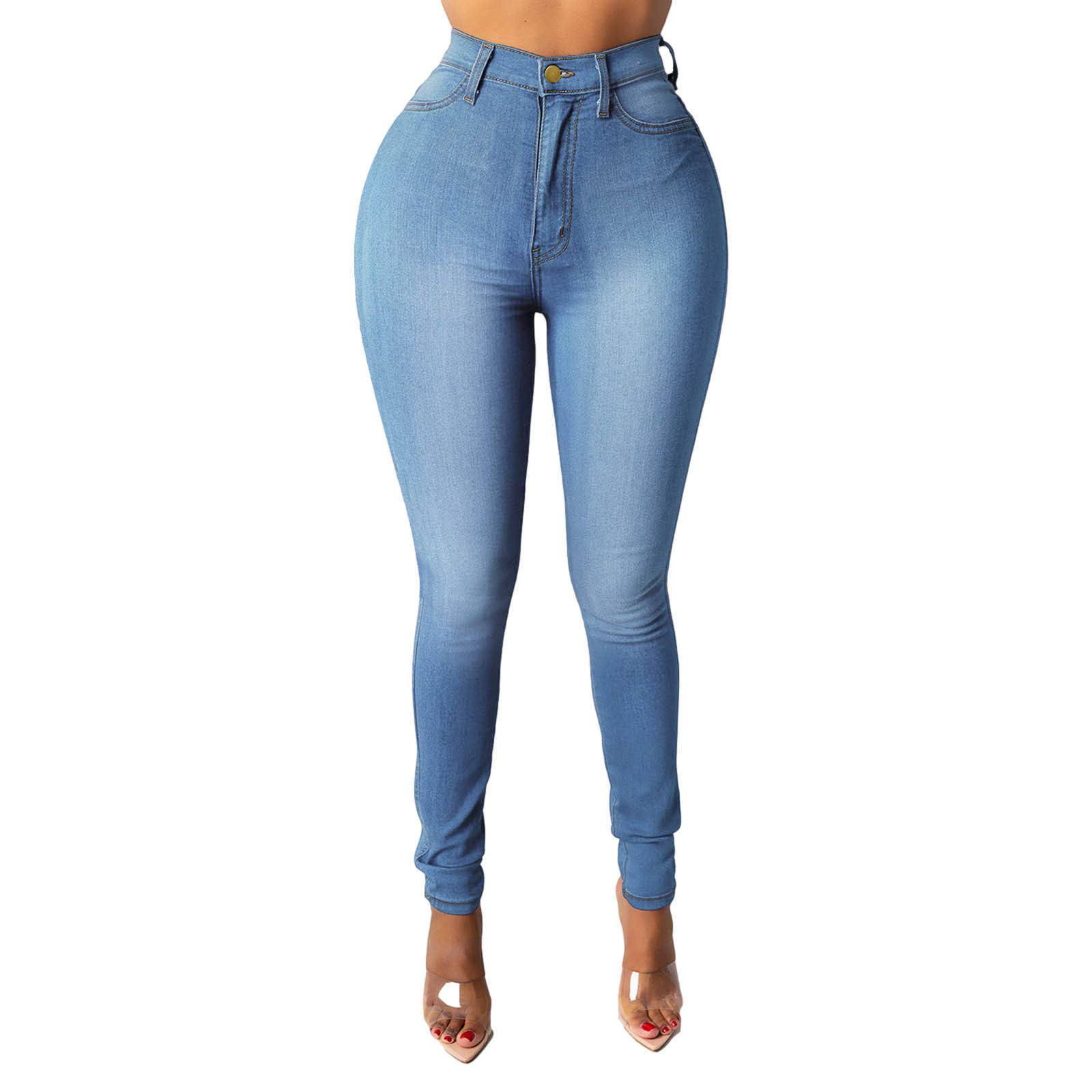 Women's Softball Pants with Hole Button & Zipper Pocket - Casual Denim Flare Wide Leg Slim Athletic Pants for Activewear | Perfect for Baseball, Softball Games & Casual Streetwear