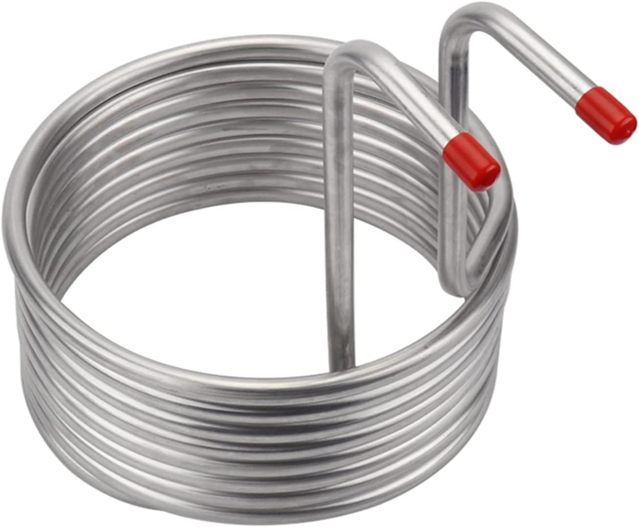 8m 304 Stainless Steel Beer Cooling Coil - Home Brewing Wort Chiller for Beer & Wine Making - Compatible with Garden Hose Fittings - Perfect for Home Brewers & Outdoor Brewing Parties