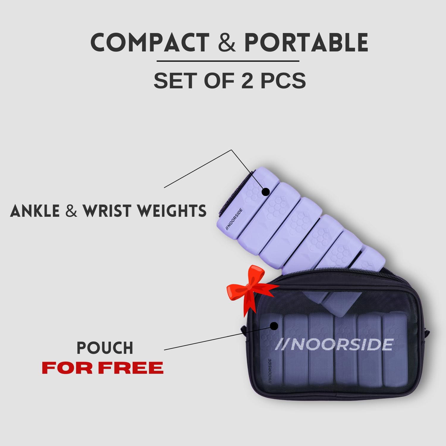 Adjustable Ankle Weights & Wrist Weights Set for Women & Men - 1.1lb Each (2.2lb Total) - One Size Fits All - Ideal for Walking, Running, Pilates, Yoga & Home Workouts - Enhance Fitness Training & Weight Loss Exercises