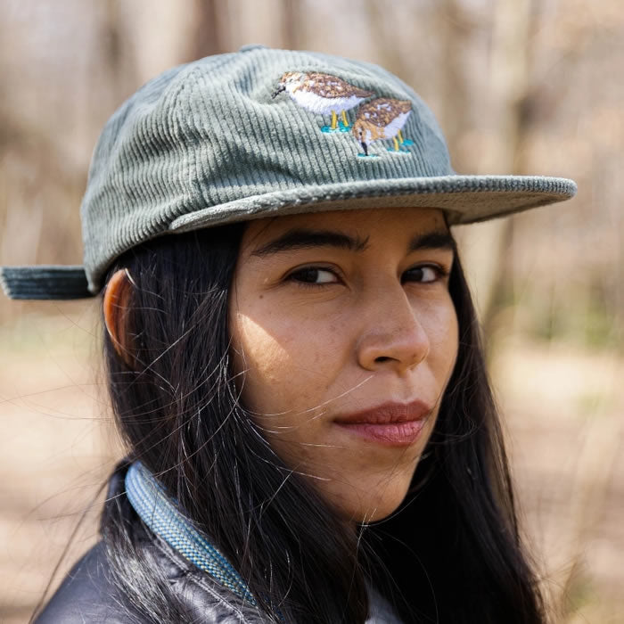 Bird Collective Least Sandpipers Chunky Corduroy Hat - Warm Winter Beanie for Women & Men, Outdoor Hiking & Casual Fashion Accessories