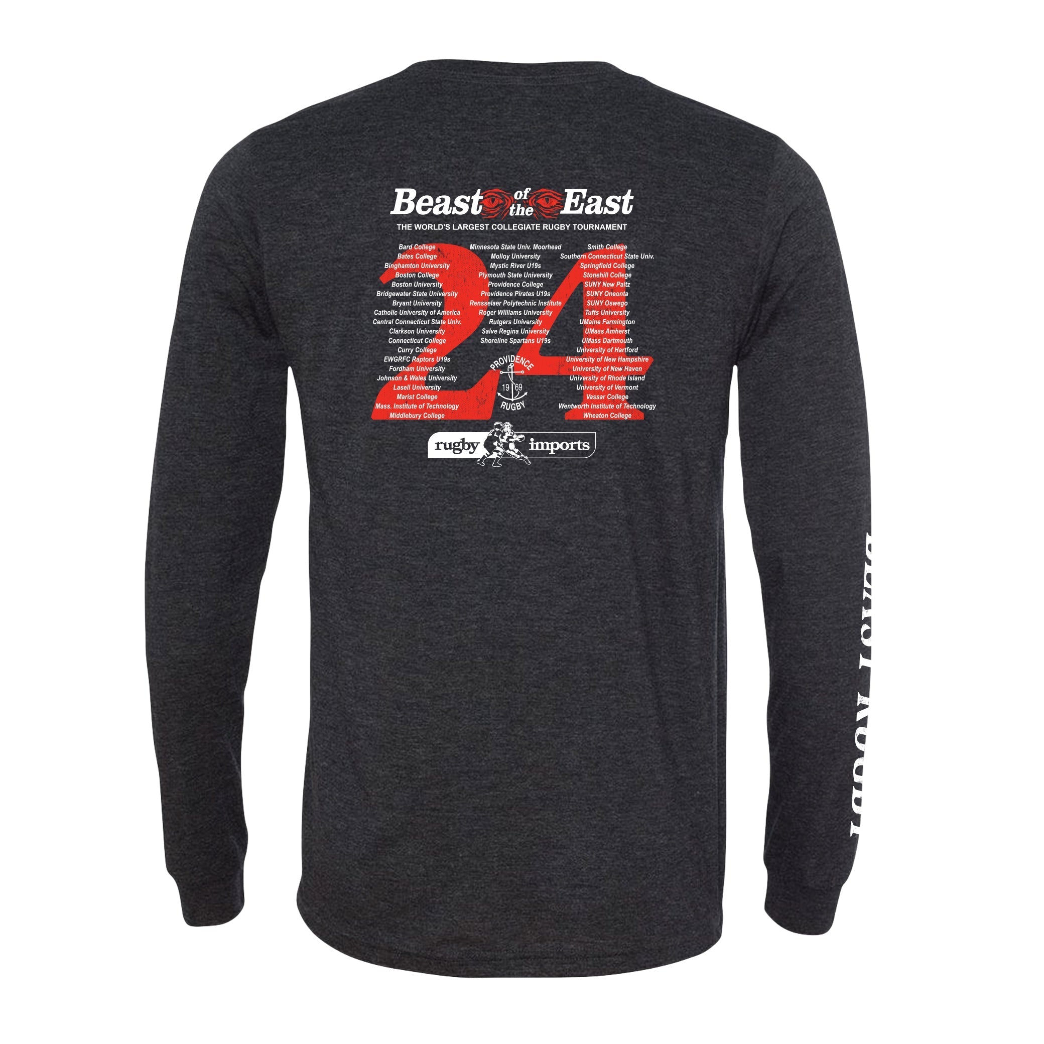BOE 2024 King of Rugby Long Sleeve Jersey - Premium Performance Rugby Shirt for Men - Perfect for Training, Matches & Casual Wear