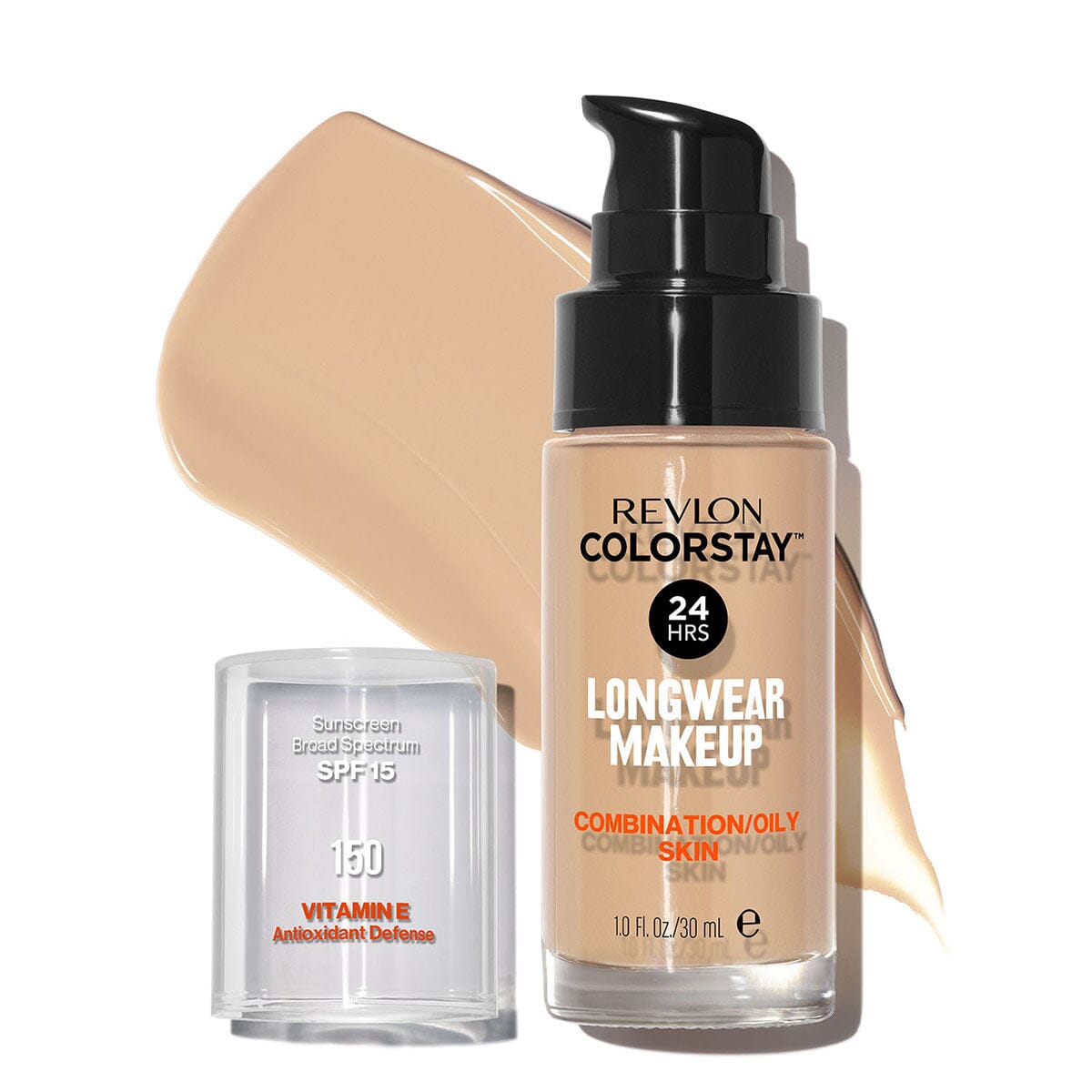 Revlon ColorStay Liquid Makeup for Combination to Oily Skin - Shade 150 Buff | Long-Lasting Full Coverage Foundation | Oil-Free & Matte Finish | Perfect for Daily Wear & Special Occasions
