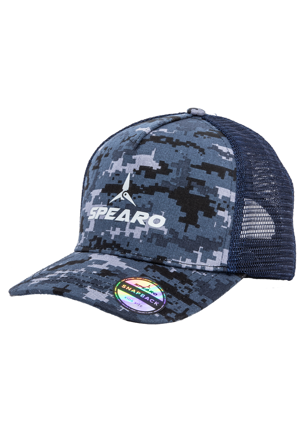 Spearo Youth Snapback Trucker Cap with Raised Logo - Adjustable Unisex Baseball Hat for Boys & Girls - Perfect for Sports, Outdoor Activities & Casual Wear