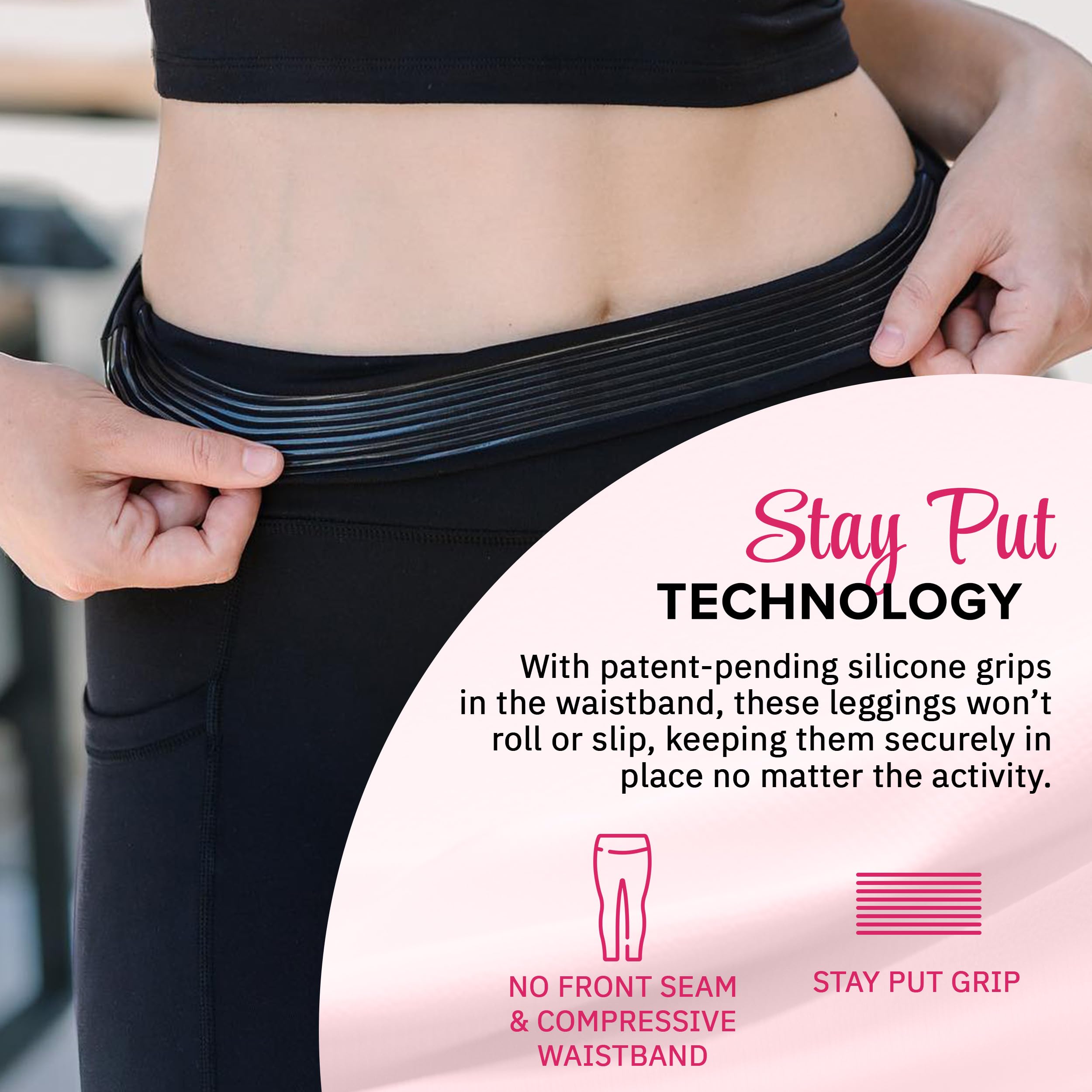 Guardian Evolve High Waisted Leggings - Tummy Control Workout Leggings with Side Pockets, No Camel Toe & Sweat Wicking Fabric - Perfect for Yoga, Running & Gym