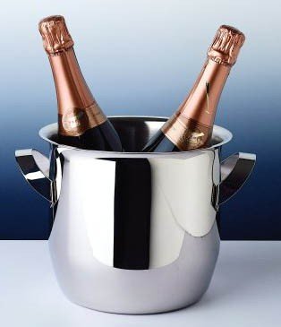 Triomphe Champagne and Wine Cooler - 12 Bottle Capacity, Dual Zone Cooling, Stainless Steel - Perfect for Parties, Weddings, and Home Bars