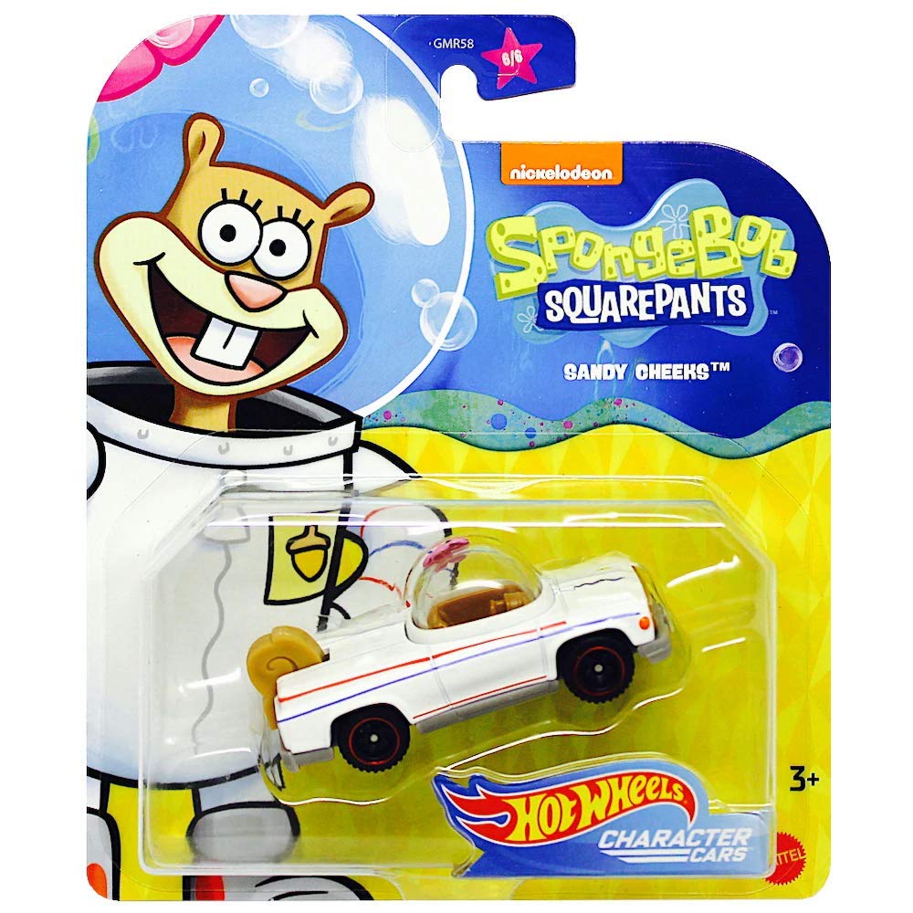 Hot Wheels SpongeBob SquarePants Sandy The Squirrel Collectible Character Car - GMR59 Die-Cast Vehicle for Kids & Collectors - Perfect for Playtime, Display & Gift Giving