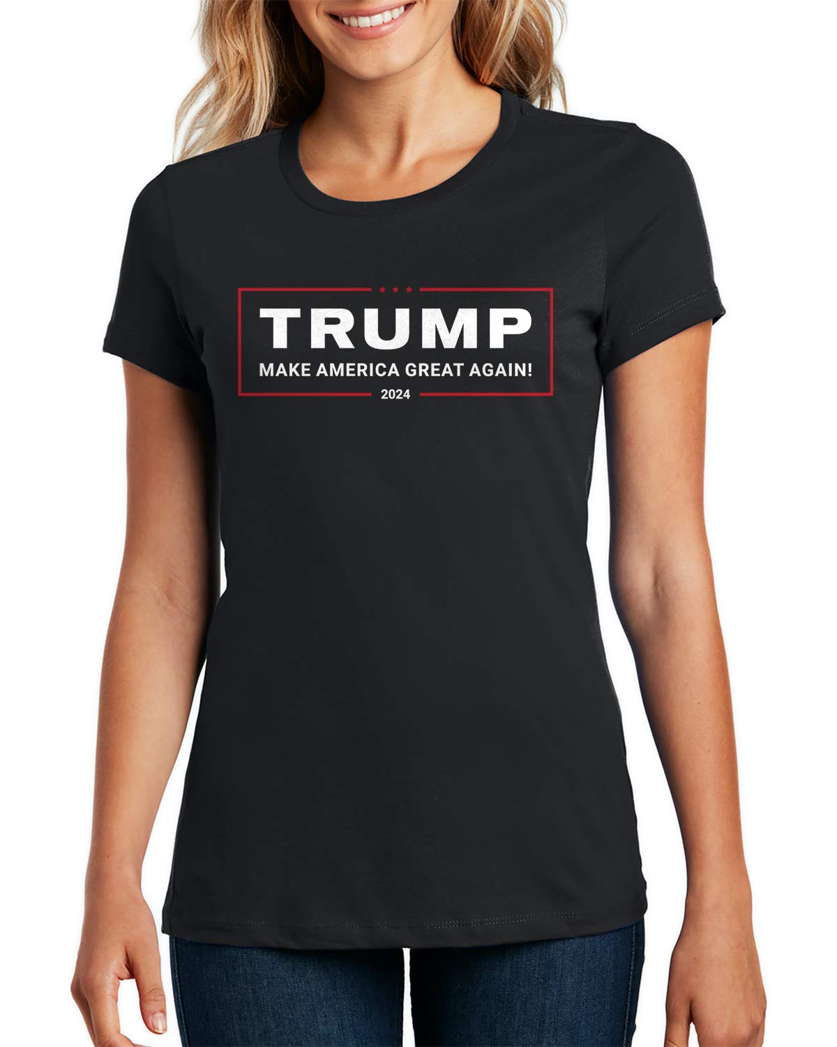 Retta Trump 2024 Make America Great Again Women's T-Shirt - Patriotic Political Campaign Tee for Conservative Supporters & Rally Events