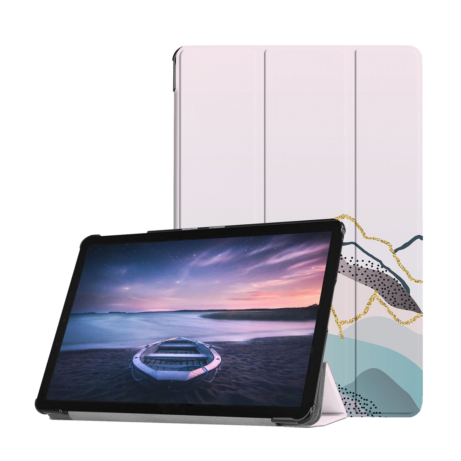 Samsung Tablet Case with Marble Design - Premium Protective Cover for Samsung Tablets - Perfect for Work, Travel, and Home Use