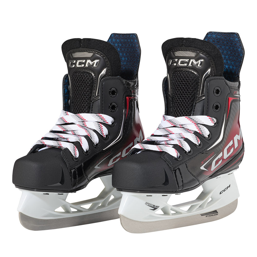 CCM Jetspeed FT890 Youth Ice Hockey Skates - Lightweight Performance Skates for Kids - Perfect for Ice Hockey Training & Games