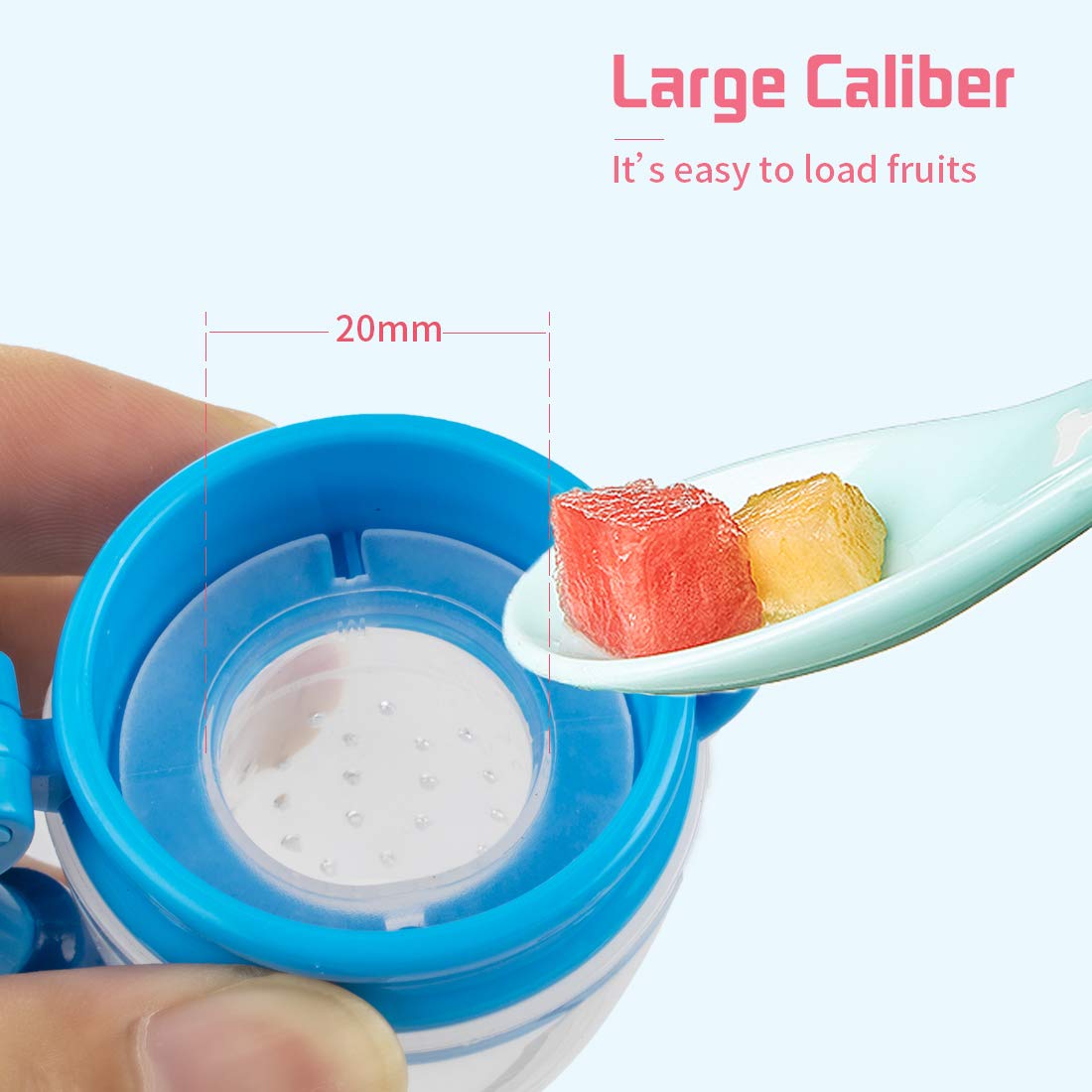 UNIH Silicone Baby Food Feeder Pacifier - Safe Fresh Fruit & Veggie Nibbler for Infants & Toddlers | BPA-Free Teething Toy for Easy Self-Feeding | Perfect for On-the-Go Snacking & Mess-Free Mealtime (Green)