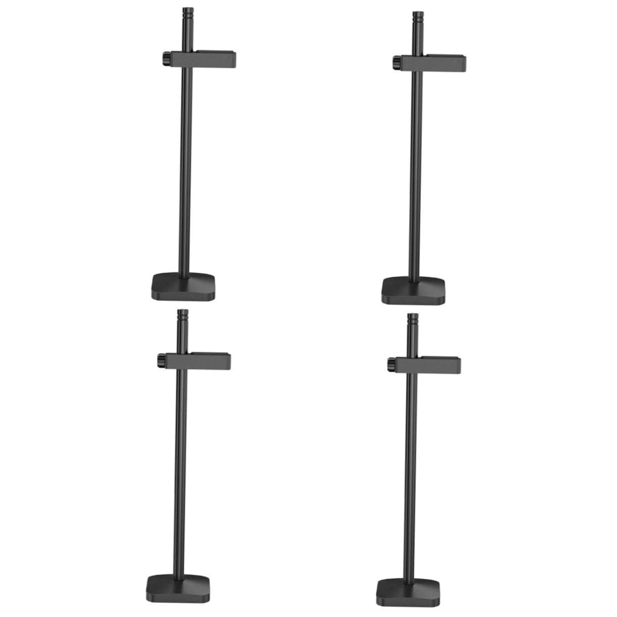 Mikikit 4pcs Black Aluminum-Magnesium Alloy Adjustable GPU Support Bracket - Graphics Card Holder Frame for PC Case Accessories | Perfect for Gaming Rigs & Workstation Builds
