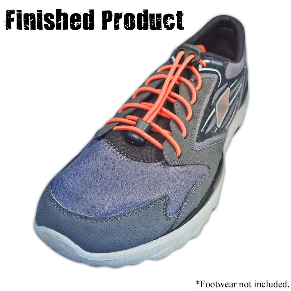 Paracord Planet Quick Laces - Elastic No-Tie Shoelaces for Running, Hiking & Sports | Durable & Adjustable Shoe Lacing System for Athletes, Joggers & Active Adults | Perfect for Gym, Trail & Everyday Use