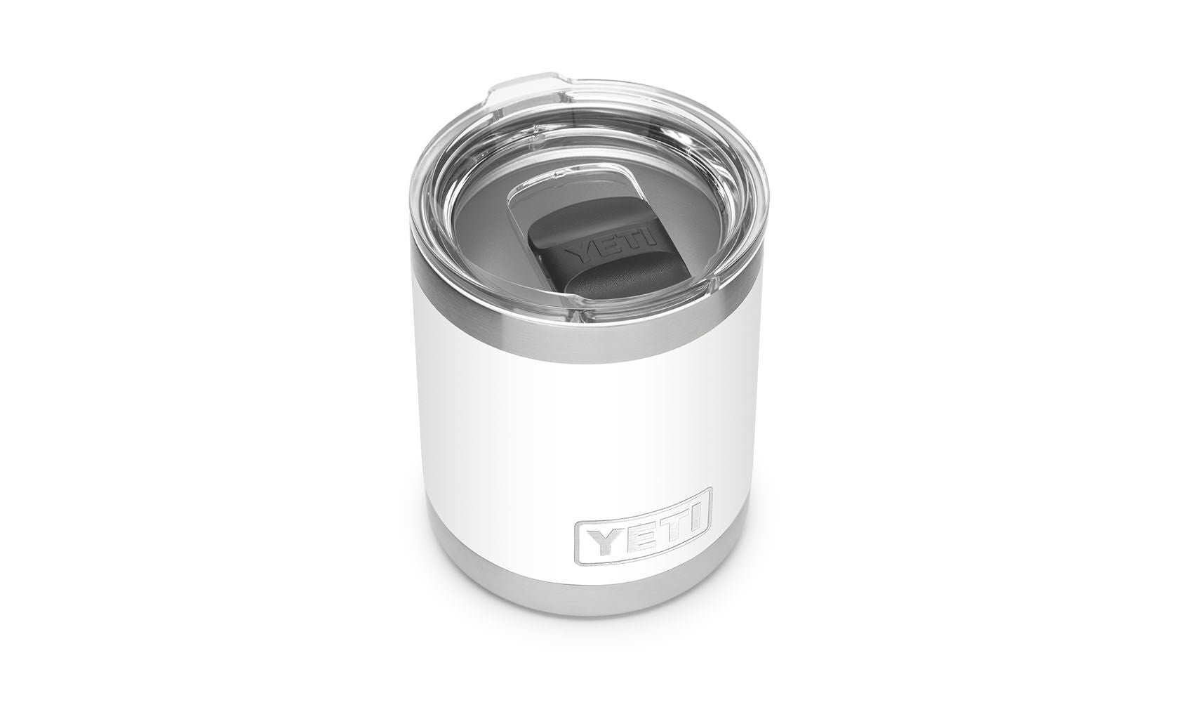 Yeti Rambler 10 oz Lowball Tumbler - Insulated Stainless Steel Whiskey Glass for Cocktails, Bourbon & Scotch - Perfect for Home Bar, Outdoor Camping & Gifts (White)