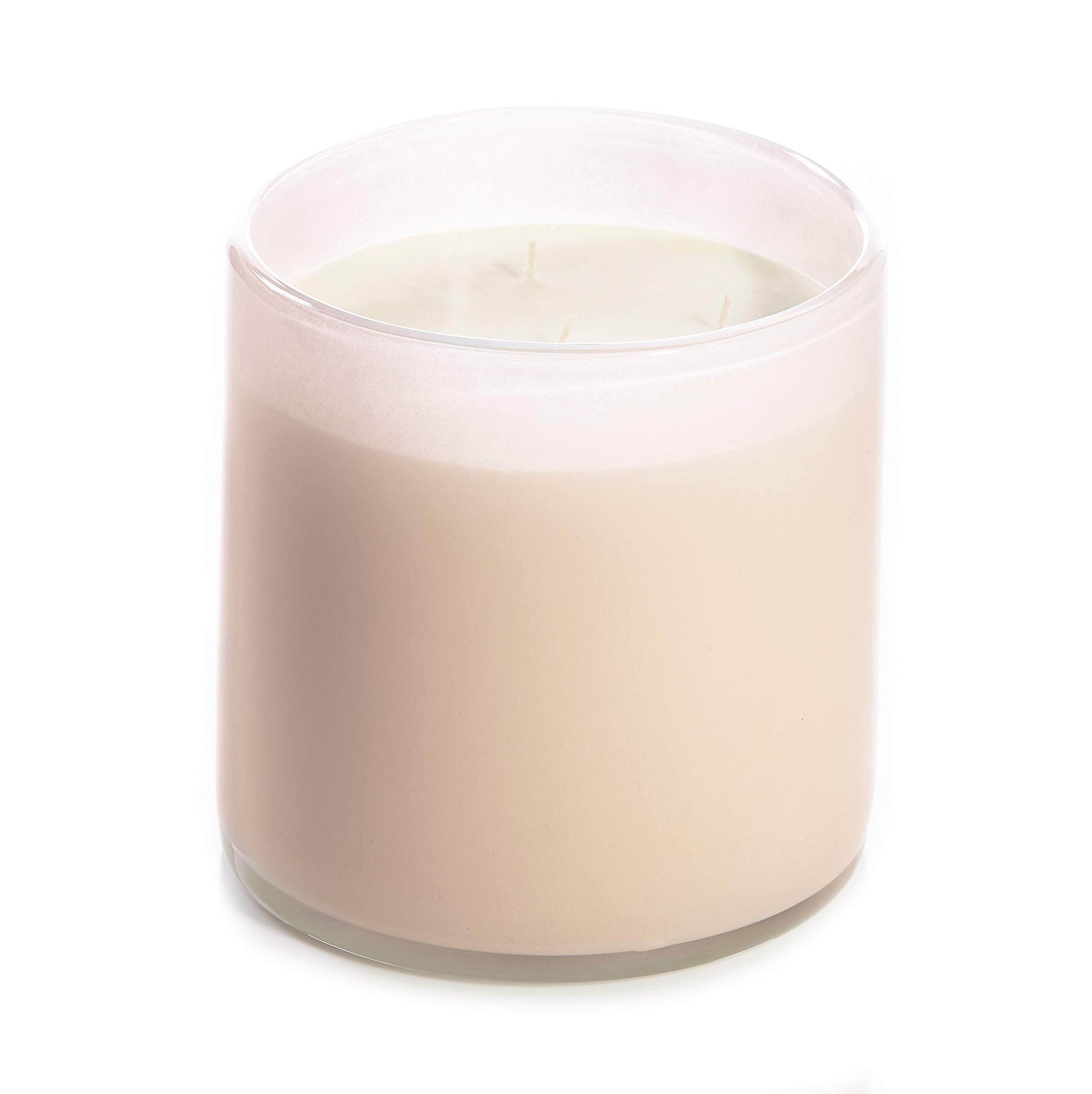 Alixx Jasmine de la Nuit Scented Candle in Rose Glass - 15oz Medium Size for Home Decor, Romantic Gifts & Relaxation