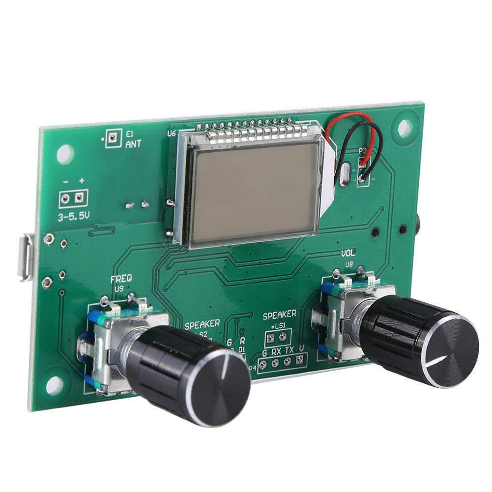 COSINE 87-108MHz FM Stereo Radio Receiver Module with LCD Digital Display, PLL Tuning, 3.5V Power Supply - Perfect for DIY Electronics, Home Stereo Systems, and Car Audio Projects