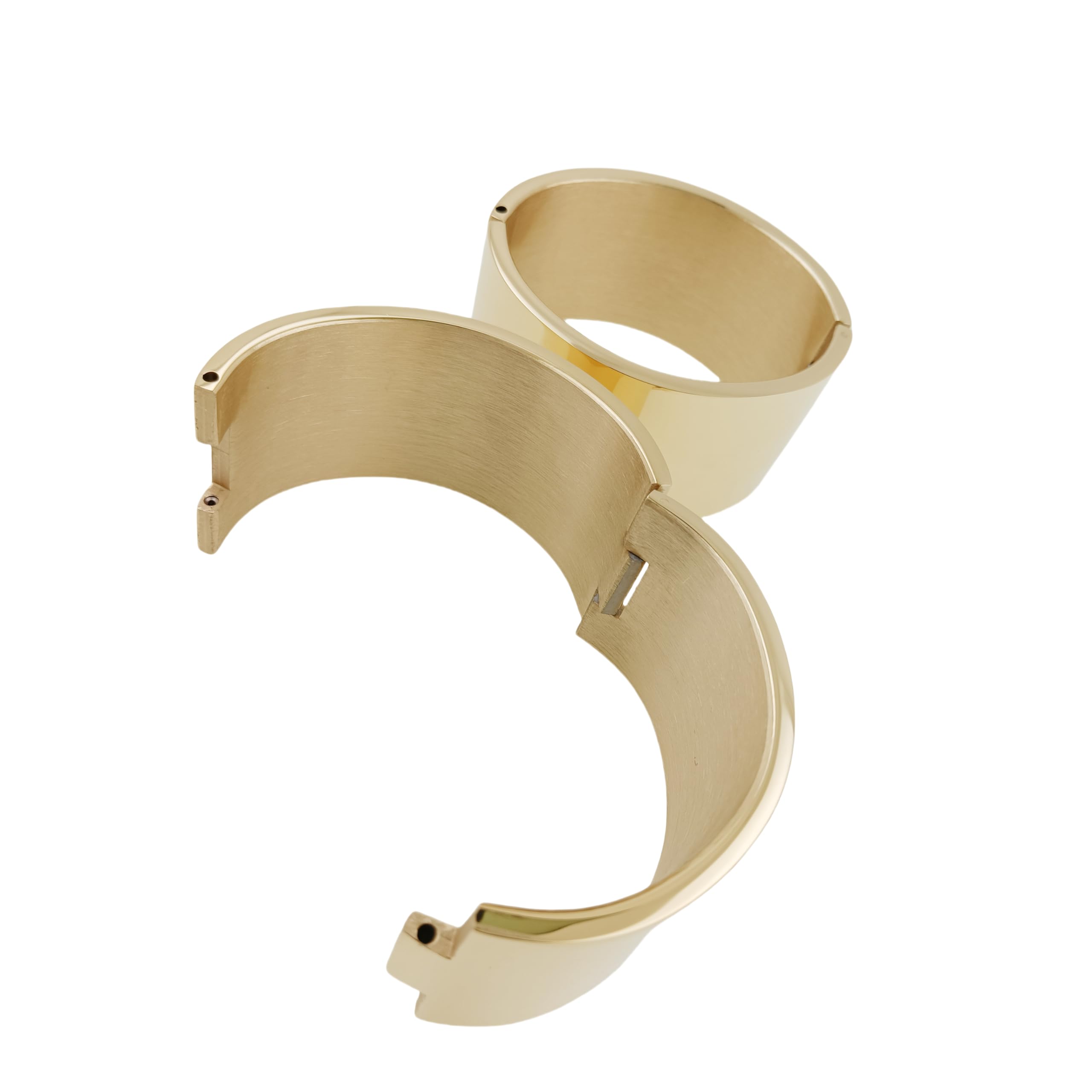 Polished Stainless Steel Wrist & Ankle Cuffs - Lockable Bangle Slave Bracelets for Men & Women - BDSM Jewelry, Fetish Accessories for Role Play & Bondage Scenes