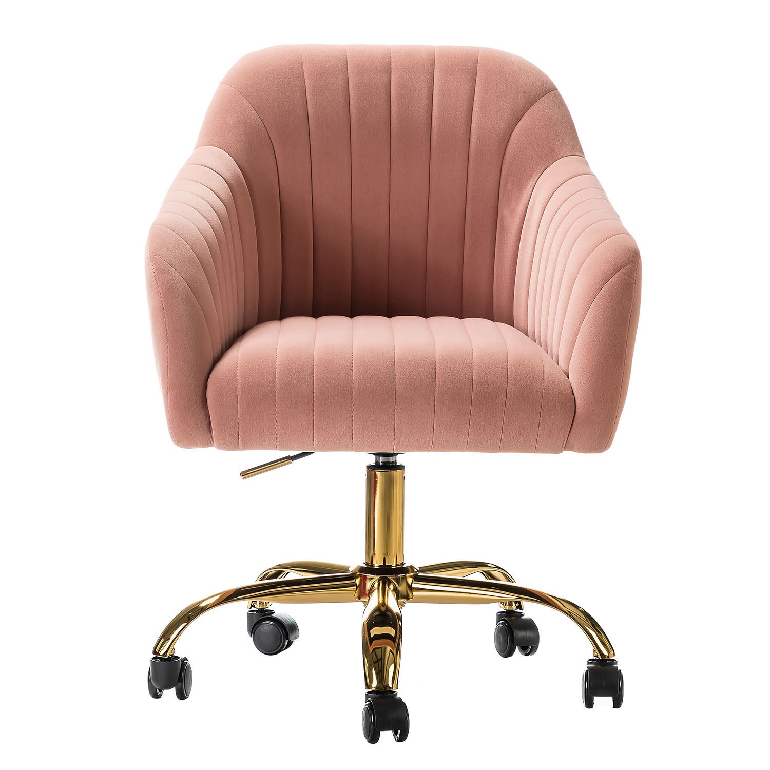 Luxury Velvet Office Chair - Ergonomic Desk Chair with Adjustable Height for Home & Workspace - Perfect for Remote Work, Gaming & Study