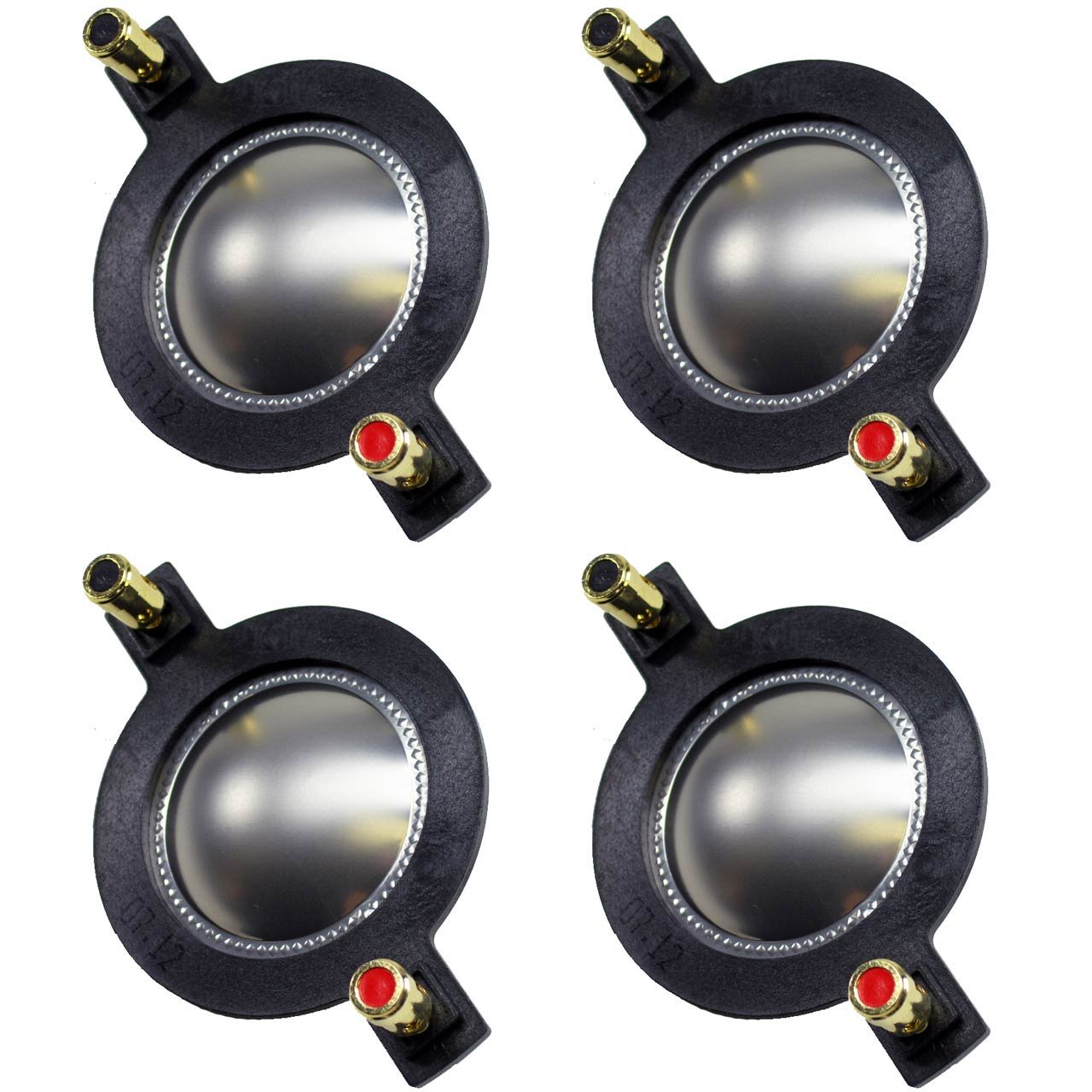 Mackie 1701-8 Speaker Diaphragm for DC10 & SRM450, 8 Ohm, 4 Pack – Ideal for Live Sound and Studio Monitoring