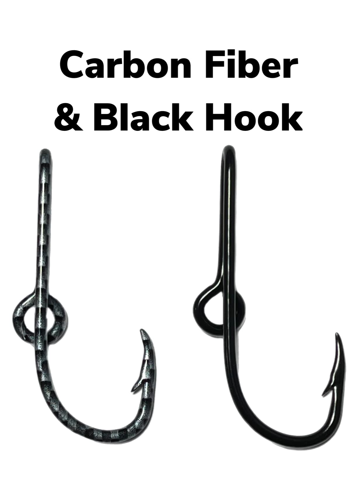 Premium Eagle Claw Carbon Fiber & Black Hat Hook - Stylish Fishing Hook Hat Pin for Caps & Outdoor Adventures