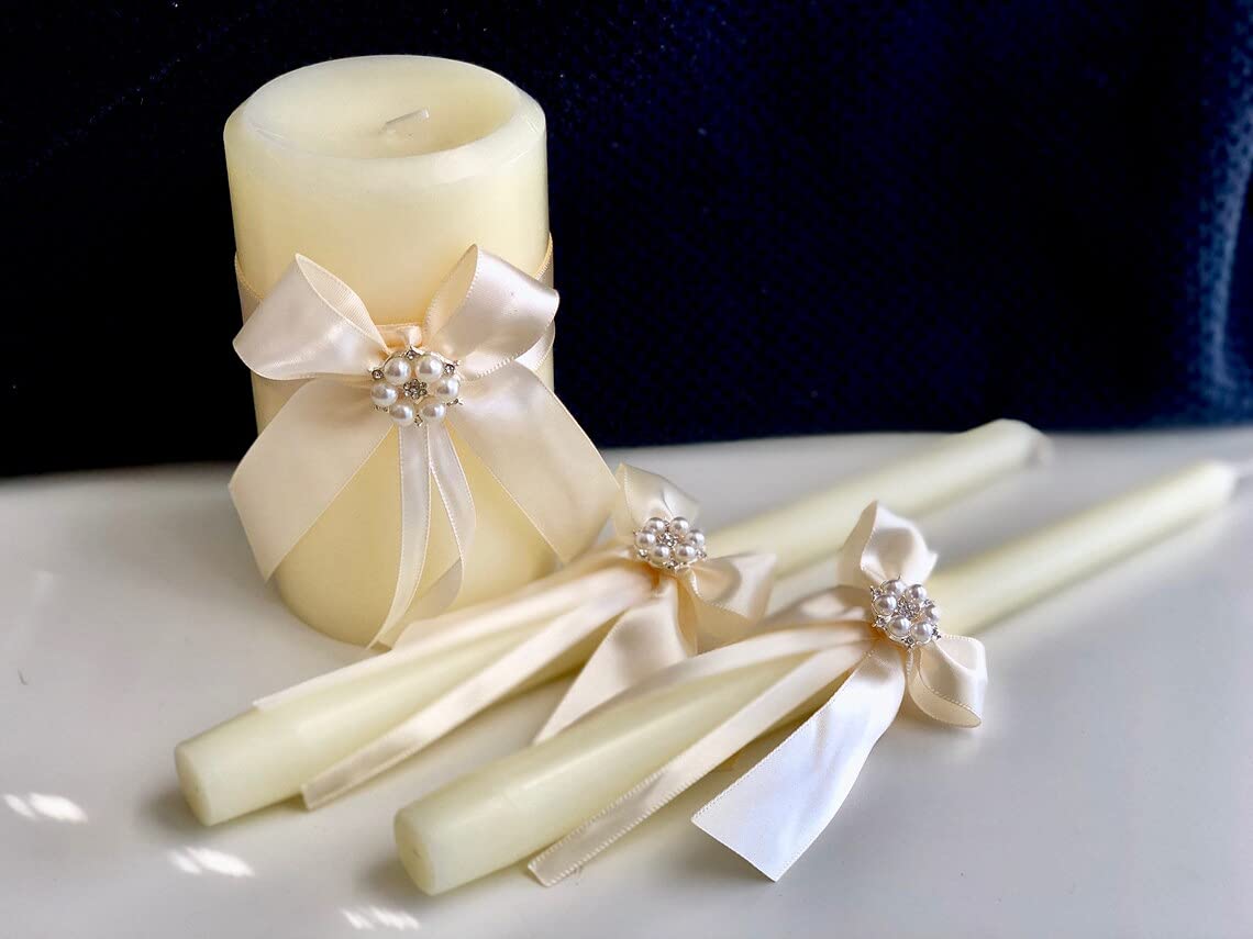 Ivory Flower Girl Basket and Ring Bearer Pillow Set - Wedding Ceremony Accessories for Flower Girls, Bridal Shower Gift, Elegant Off-White Flower Basket and Ring Pillow Combo (1 Pillow + 1 Basket) - Perfect for Wedding Procession, Ring Exchange, and Bridal Party Photos