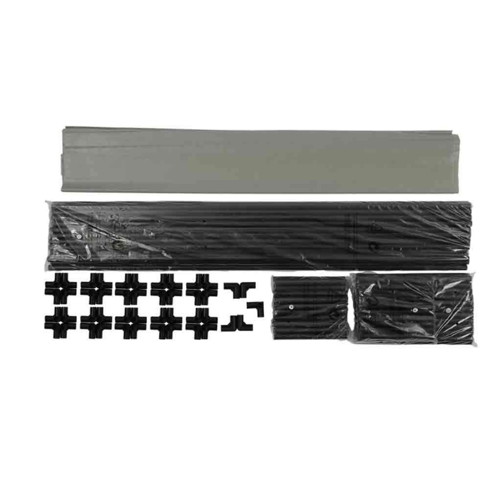 10-Tier Non-Woven Fabric Shoe Rack with Handle - Space Saving Shoe Storage Cabinet Organizer for Home, Dorm, Closet - Easy Assembly Black Shoe Shelf for Sneakers, Boots & Heels
