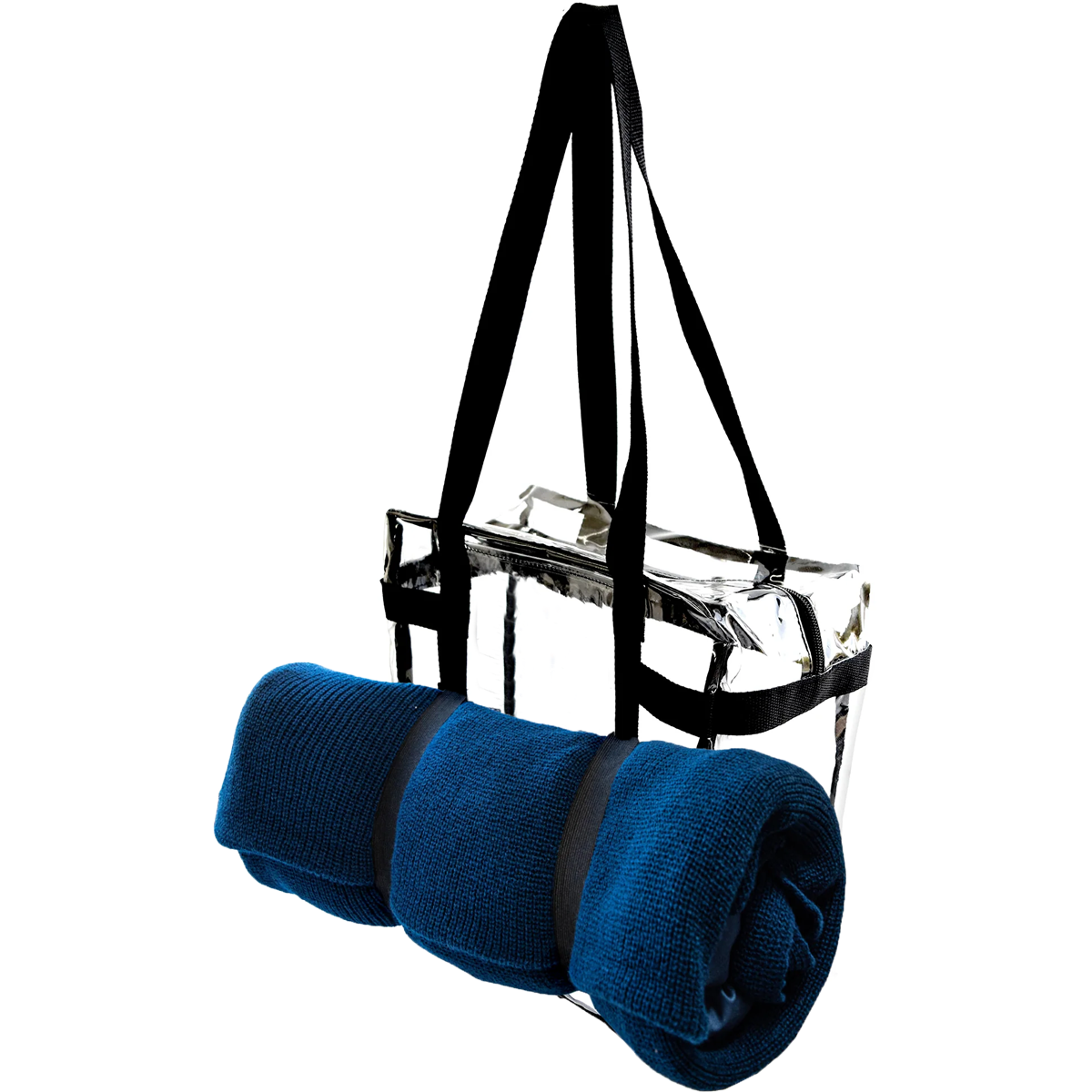 Clear Tote Bag - Waterproof Lightweight Transparent Shoulder Bag for Women - Perfect for Beach, Gym, Travel & Shopping