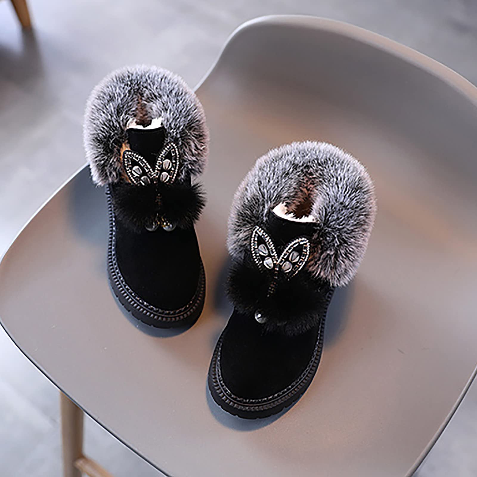 Warm & Soft Baby Boots for Boys & Girls - Cozy Cotton Snow Boots for Kids Size 4 | Winter Outdoor Play, Snow Day Adventures, Cold Weather Footwear