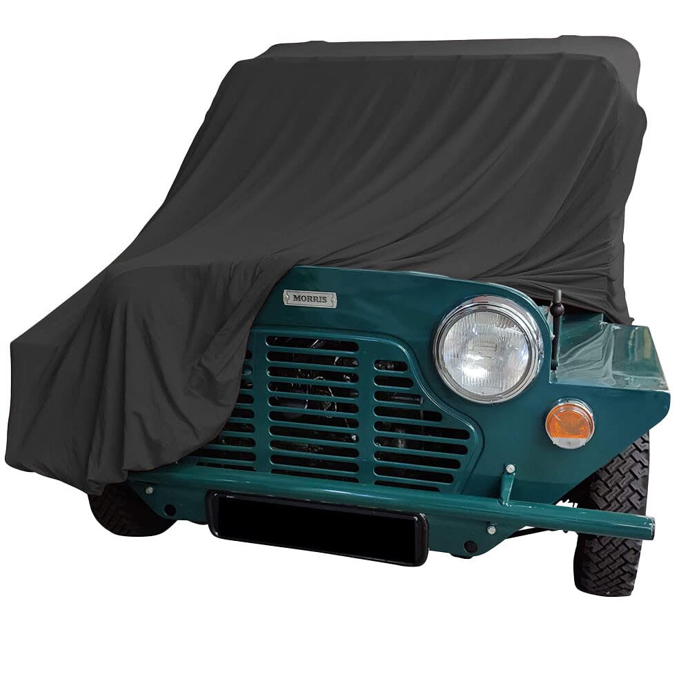Premium Indoor Car Cover for Mini Moke - Custom Fit, Black - Perfect for Garage Storage & Vehicle Protection