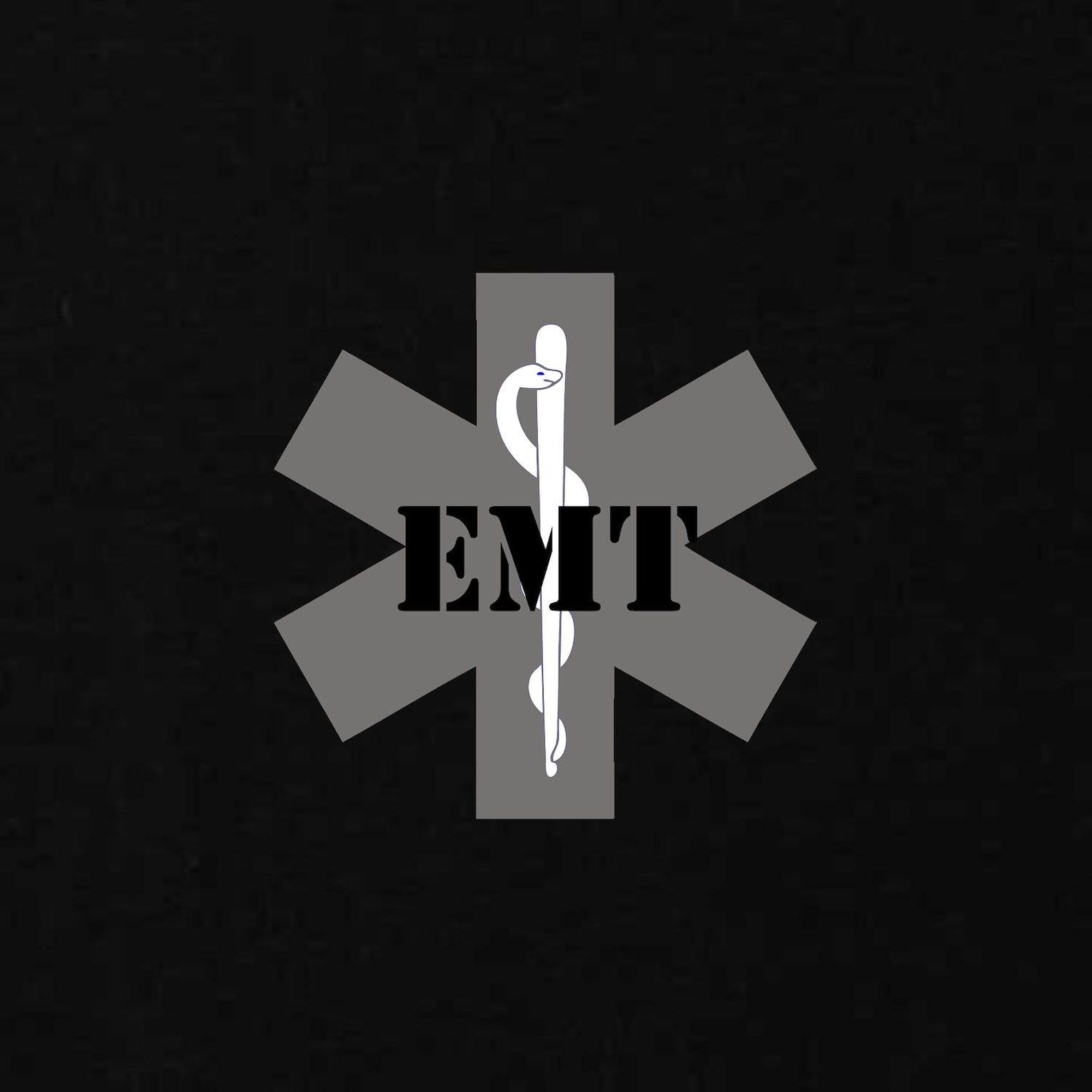 EMT Zip Hoodie for Men - Dark Zip-Up Hooded Sweatshirt | CafePress | First Responder Apparel for Work & Casual Wear