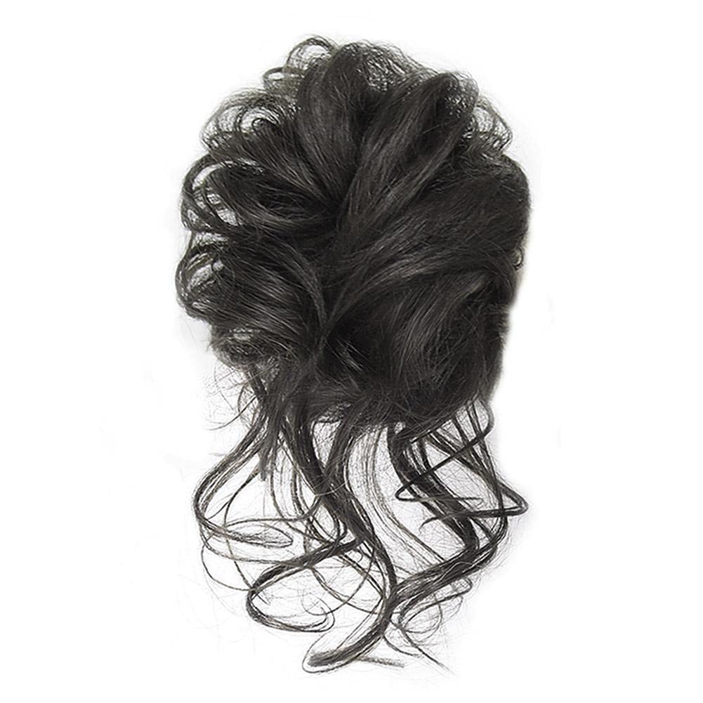Large Messy Bun Hair Piece - Scrunchie Updo Hair Bun Fake Band for Women | Chignon Extensions & Scrunchy Hair Elastic | Perfect for Parties, Weddings & Everyday Styling
