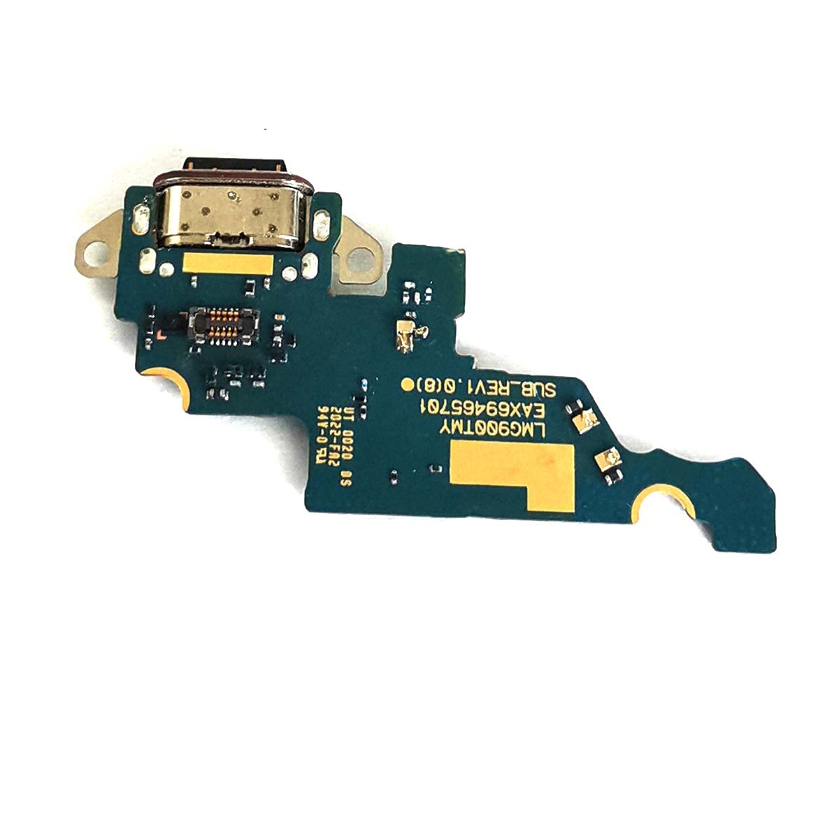 Original LG Velvet 5G G900N USB Charger Port Dock Connector Flex Cable PCB Board Replacement - Fast Charging & Data Sync Compatible for Home, Office & Travel Use