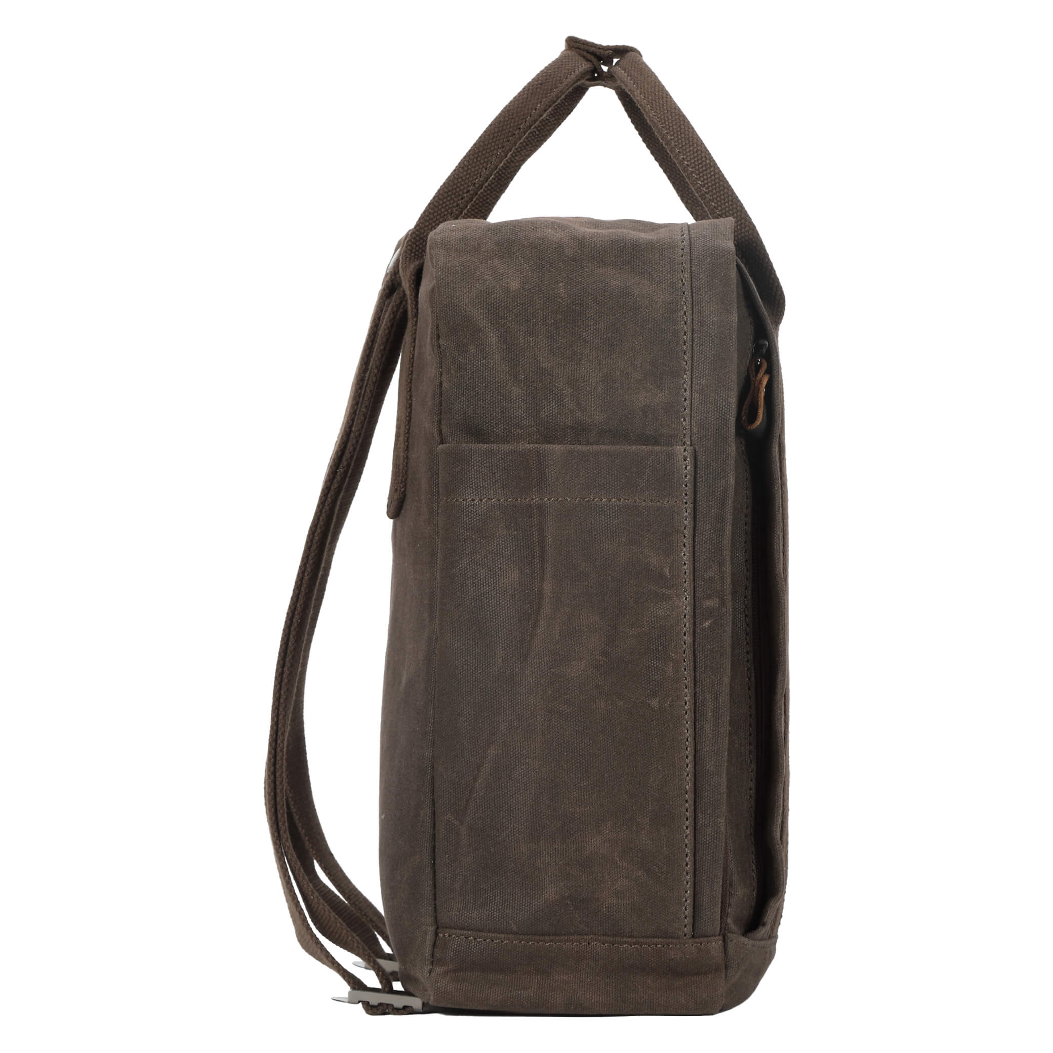 TRP0549 Troop London Classic Canvas Daypack - Durable Unisex Backpack for Travel, School & Work | Water-Resistant Daypack for Commuting, Hiking & College Campus Use
