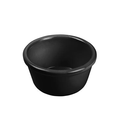 Winco 2 Oz Black Melamine Ramekin - Durable Mini Serving Bowls for Desserts, Dips, Sauces & Condiments | Perfect for Restaurants, Catering & Home Use