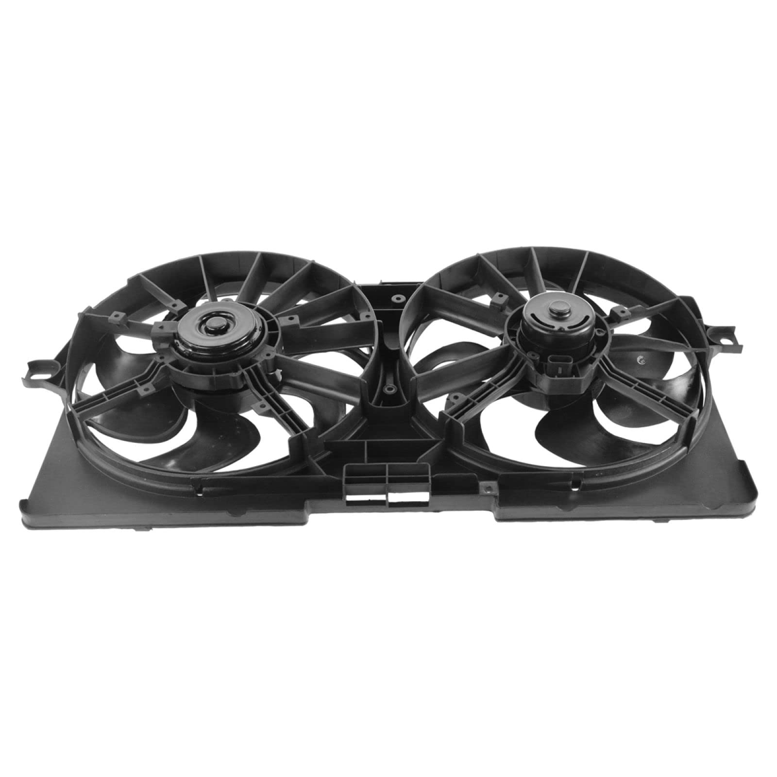 TRQ Radiator Dual Cooling Fan Assembly Compatible with 1999-2003 Buick Regal, Chevrolet Venture, Oldsmobile Intrigue, Pontiac Grand Prix - GM3115123 Replacement Part - Perfect for Engine Overheating Prevention & Summer Driving