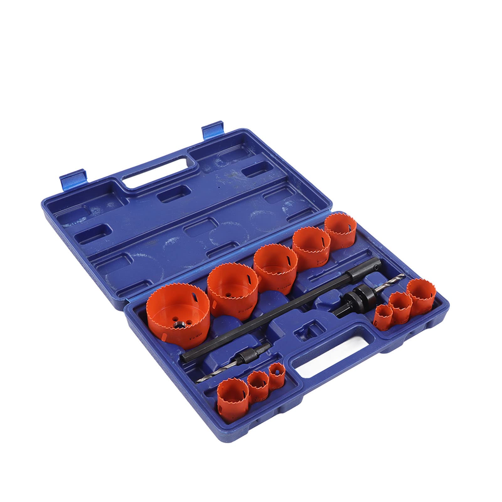 11-Piece HSS Metal Hole Saw Set - High Precision Cutting for Cork, Wood, Plastic & Drywall - Perfect for DIY, Construction & Home Improvement Projects