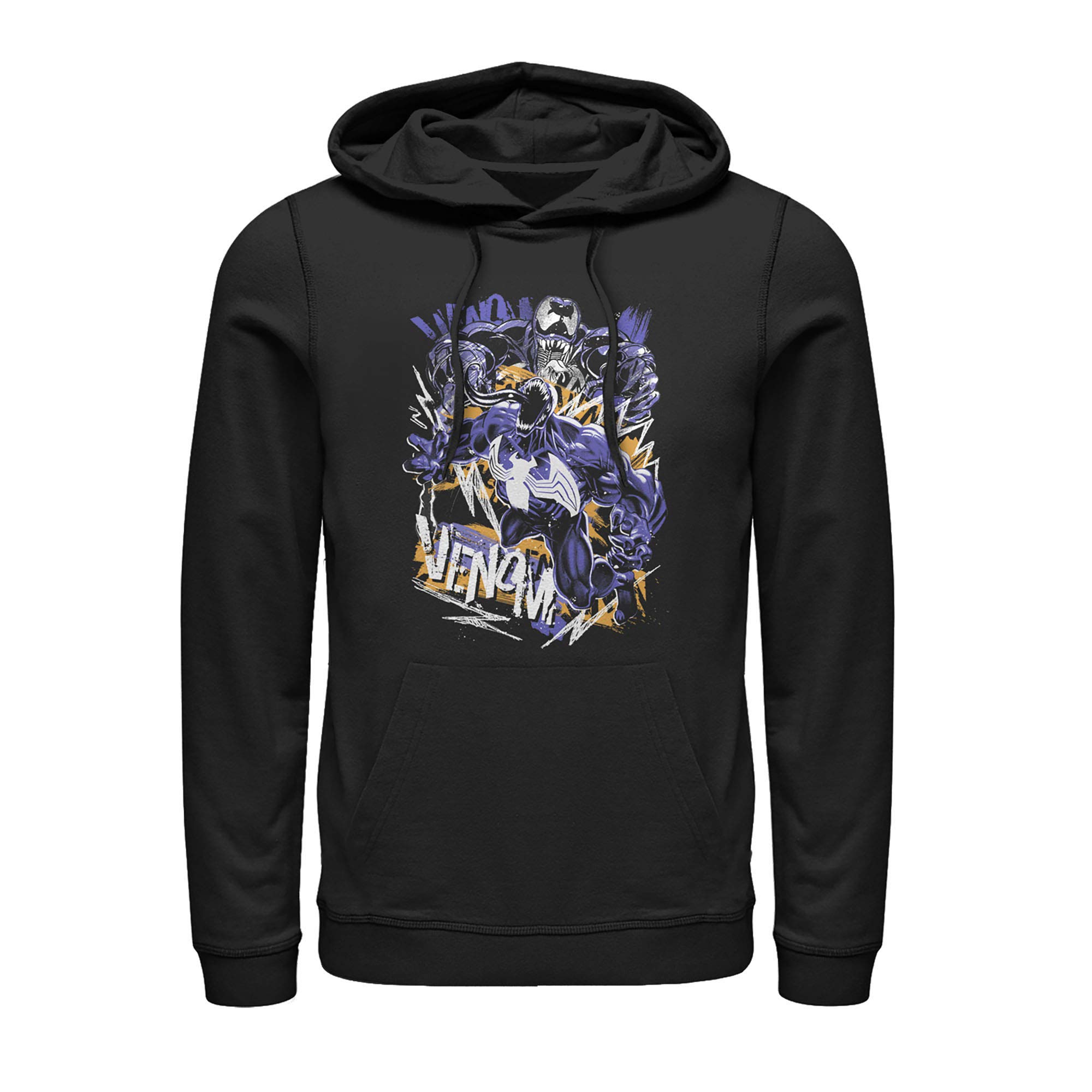 Marvel Men's Venom Graffiti Pullover Hoodie - Graphic Print Casual Sweatshirt for Superhero Fans | Perfect for Cosplay, Comic Con & Streetwear Fashion