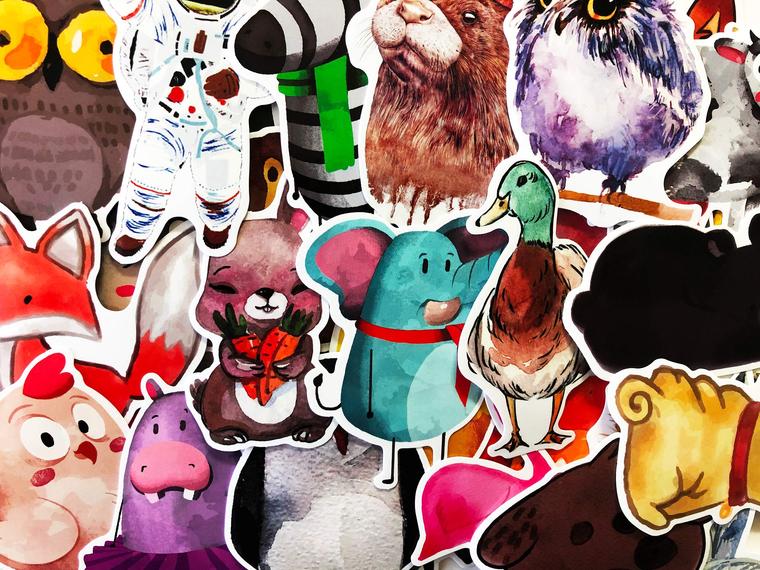 25 Random Animal Stickers for Kids - Fun Decals for Laptop, Computer, School & DIY Projects - Perfect for Scrapbooking, Water Bottles & Notebook Decoration