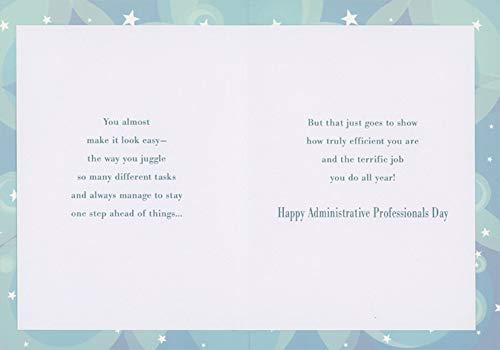 Designer Greetings Tall Ladder to Star Administrative Professionals Day Card - Perfect for Office Celebrations, Boss Appreciation Gifts & Employee Recognition