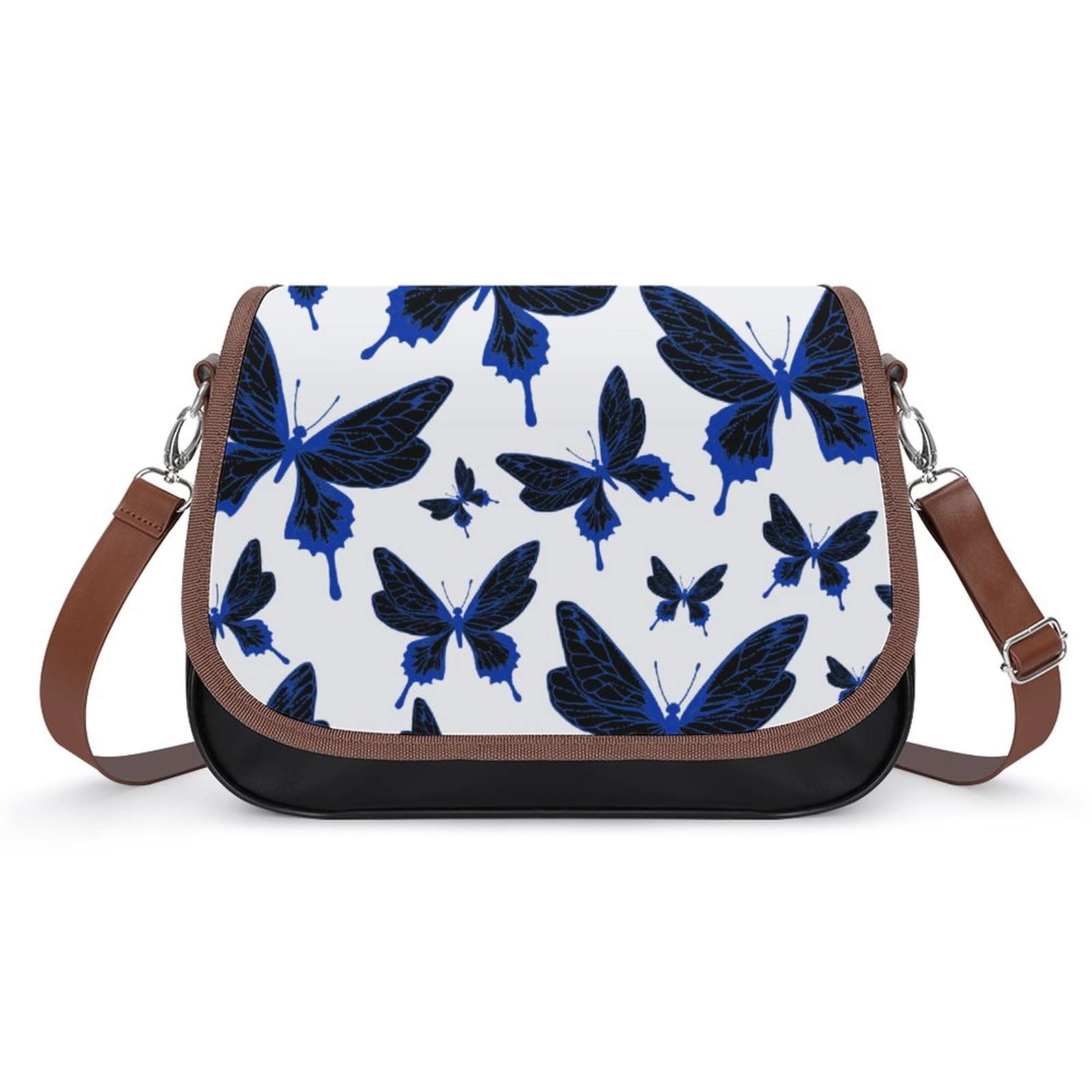 Stylish Medium Crossbody Bags for Women - Printed Shoulder Messenger Purse with Butterfly & Good Luck Design | Perfect for Work, Travel & Everyday Use