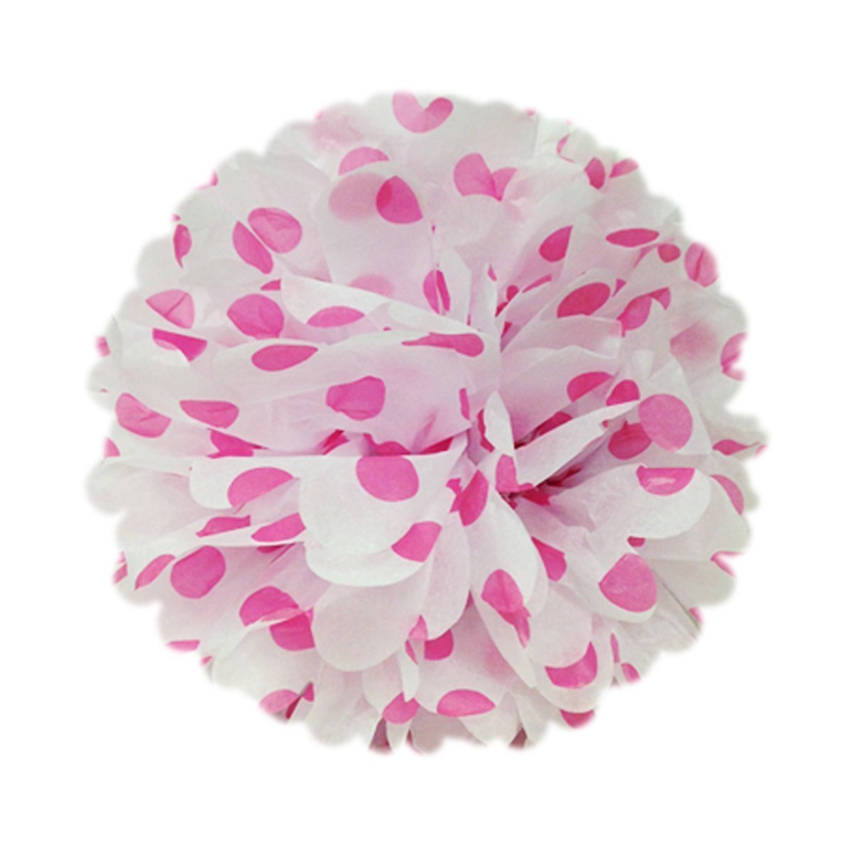 Wrapables® 21-Piece Honeycomb Tissue Ball & Pom Pom Party Decor Set - Pink, Hot Pink, White for Weddings, Birthdays, Baby Showers & Nursery Decorations | Perfect for Ceiling, Wall & Tabletop Displays