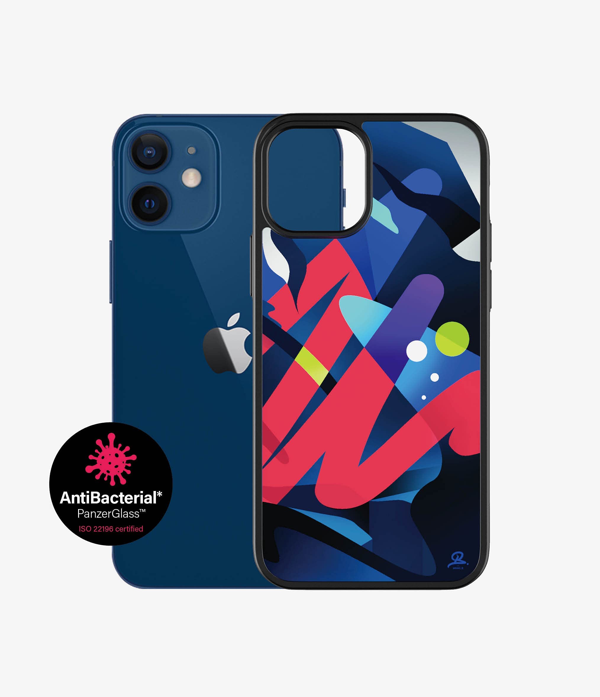 Panzer Glass Limited Artist Edition Clear Case for iPhone 12 Mini - Scratch-Resistant Shockproof Protective Phone Cover | Slim Design with HD Clarity | Perfect for Everyday Use, Work & Travel (Compatible with iPhone 12 Mini)