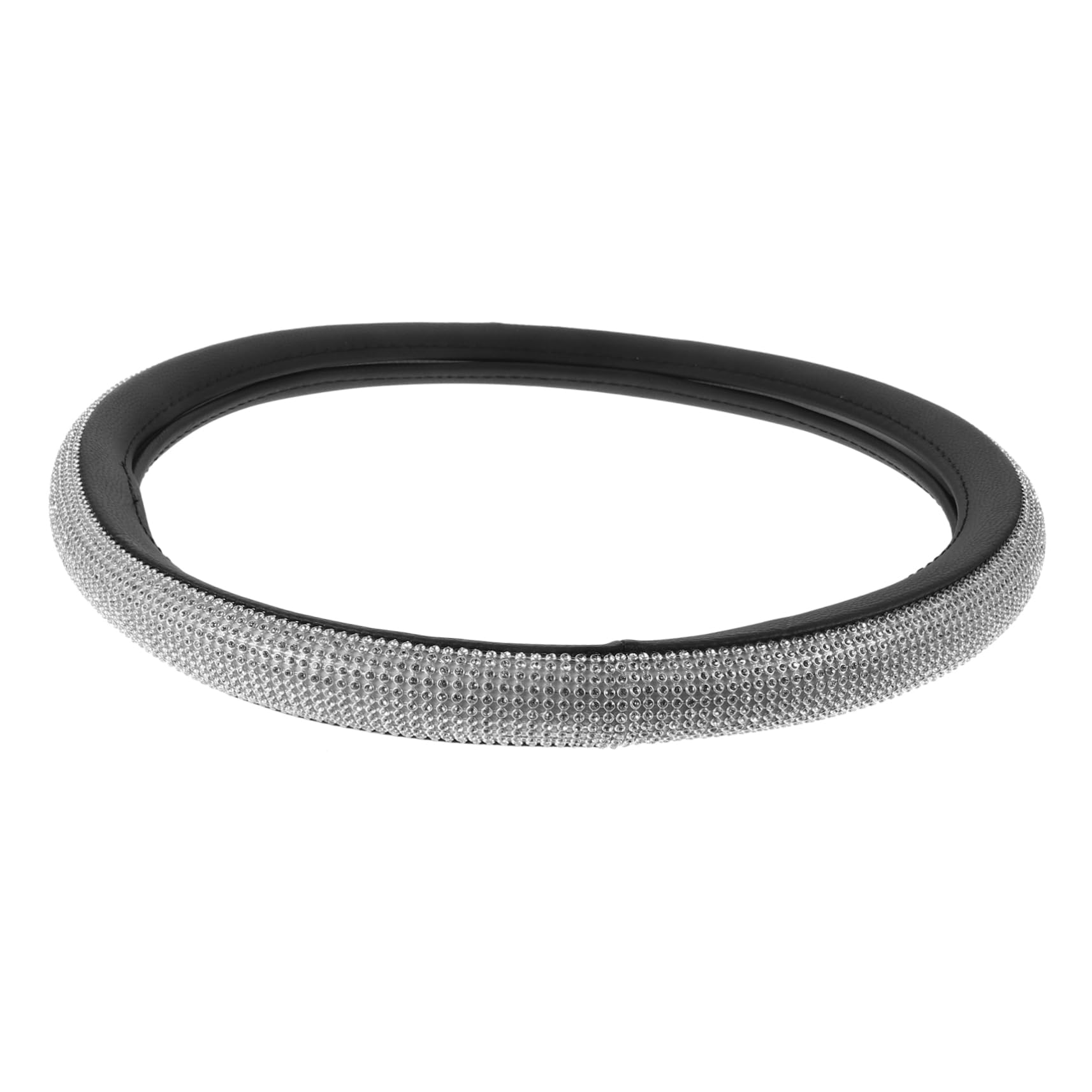 Gatuida Rhinestone Steering Wheel Cover for Women - Universal Fit, Non-Slip, Comfortable & Easy to Install - Protects Car Wheel from Scratches & Wear - Perfect for Daily Commute, Road Trips & Luxury Car Interiors