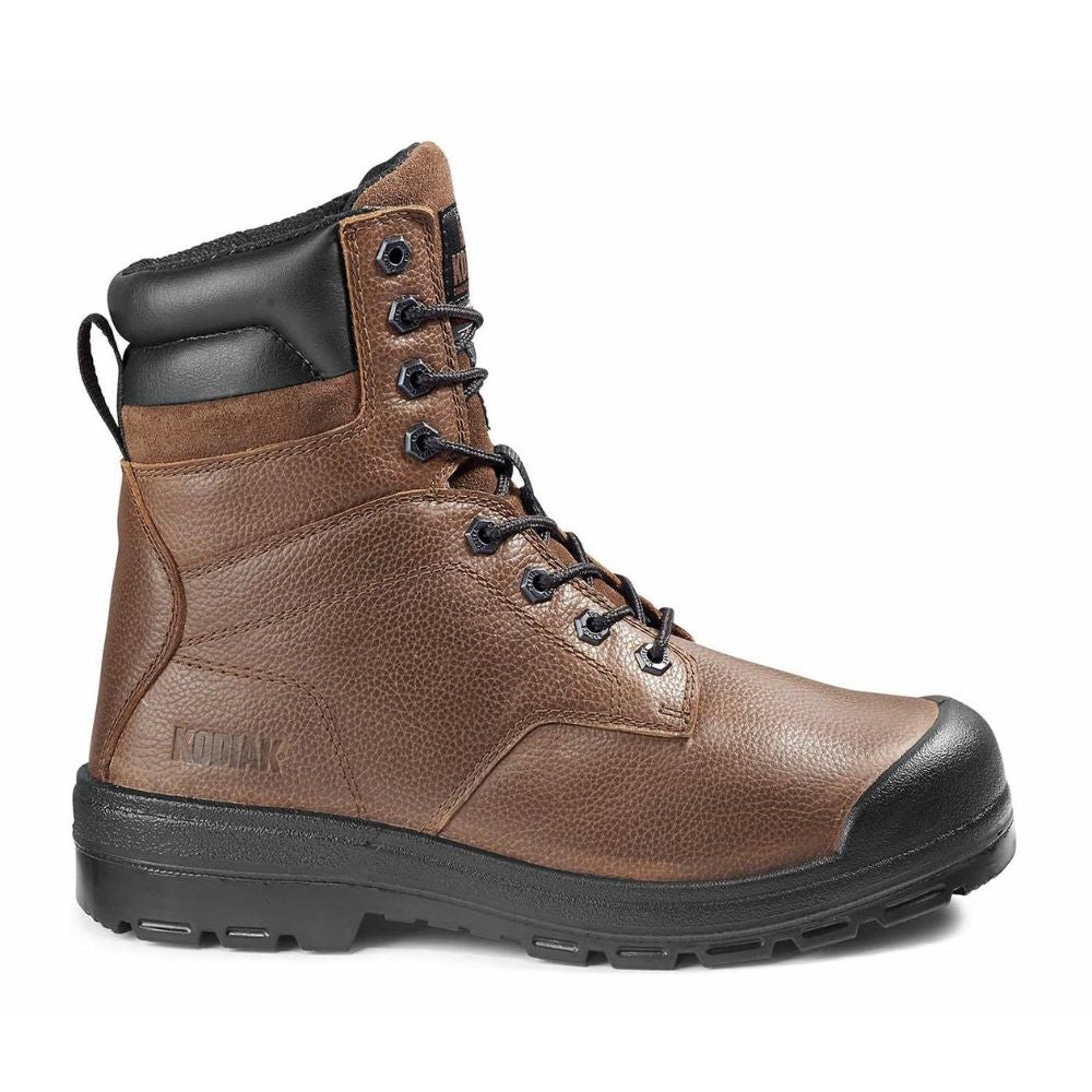 Kodiak Greb Men's 8 Steel Toe Work Boots - Brown (KD0A4TH3BRN) | Durable Safety Shoes for Construction & Outdoor Work