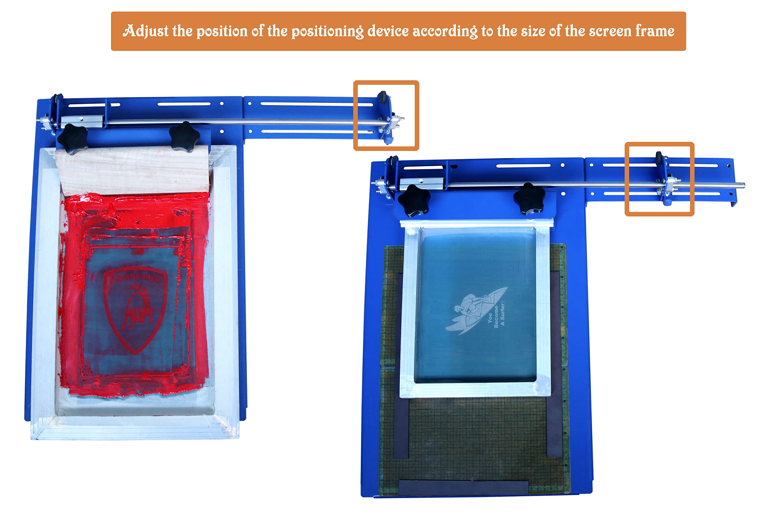 TECHTONGDA Single Color Screen Printing Machine - 14×16.5inch Sliding Screen Silk Screen Press for DIY T-Shirt Printing | Perfect for Home Businesses, Custom Apparel & Craft Projects