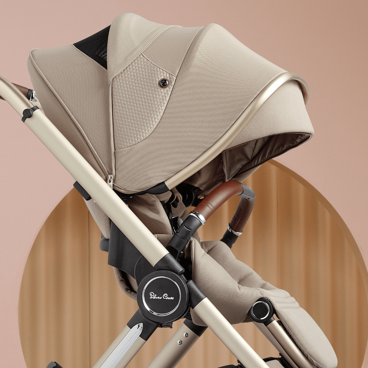 Silver Cross Reef Stroller with Folding Bassinet - Lightweight Compact Travel Baby Stroller for Newborns & Toddlers - Perfect for Shopping, Travel & Daily Walks